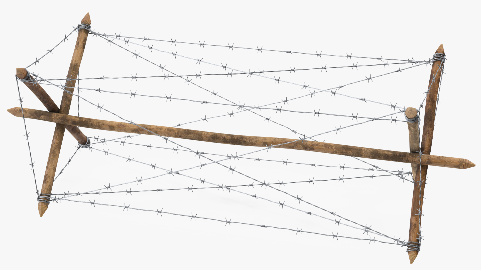 3D Knife Rest Barbed Wire Obstacle