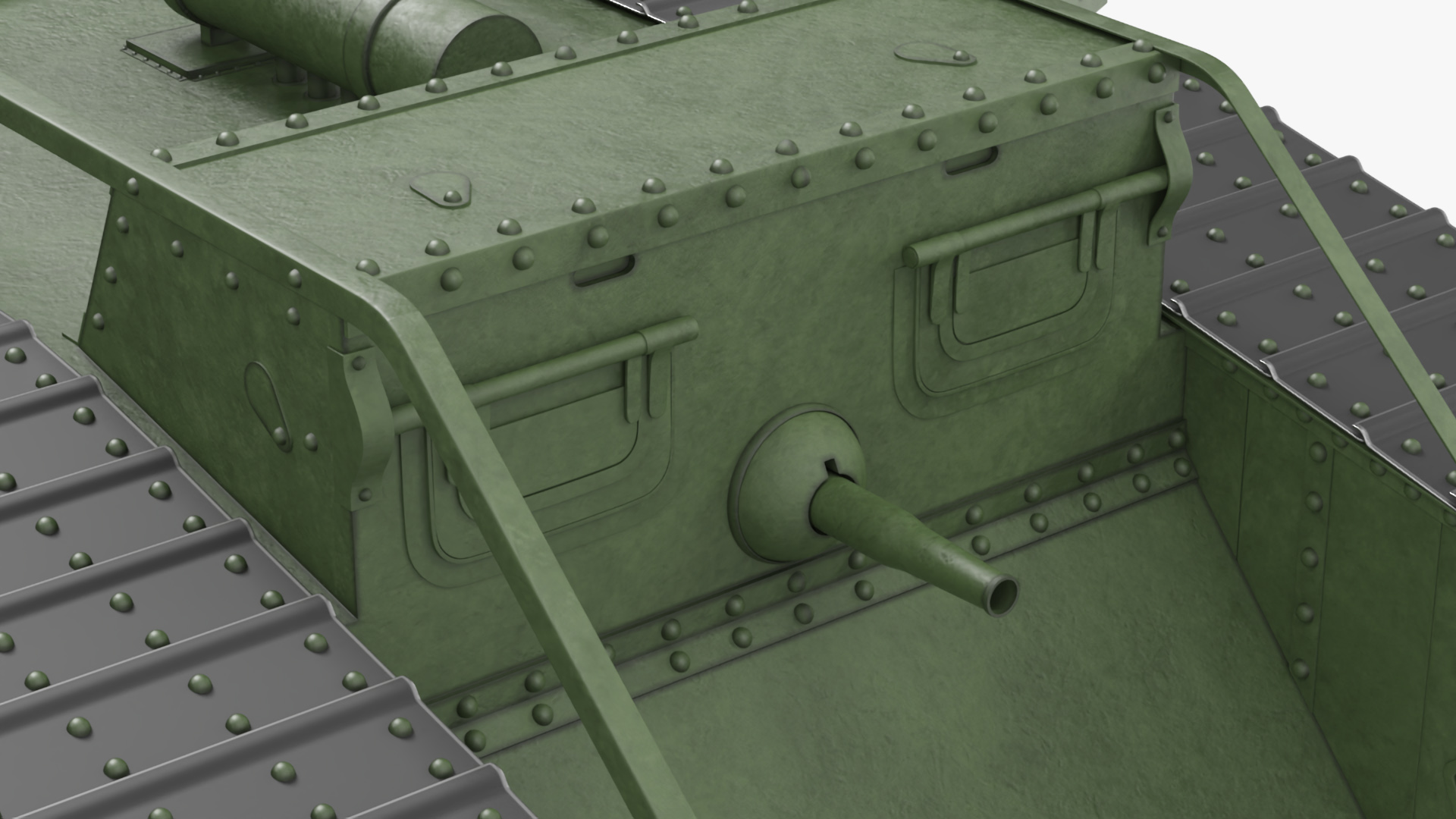 3D model Tank MK 4 Male Green
