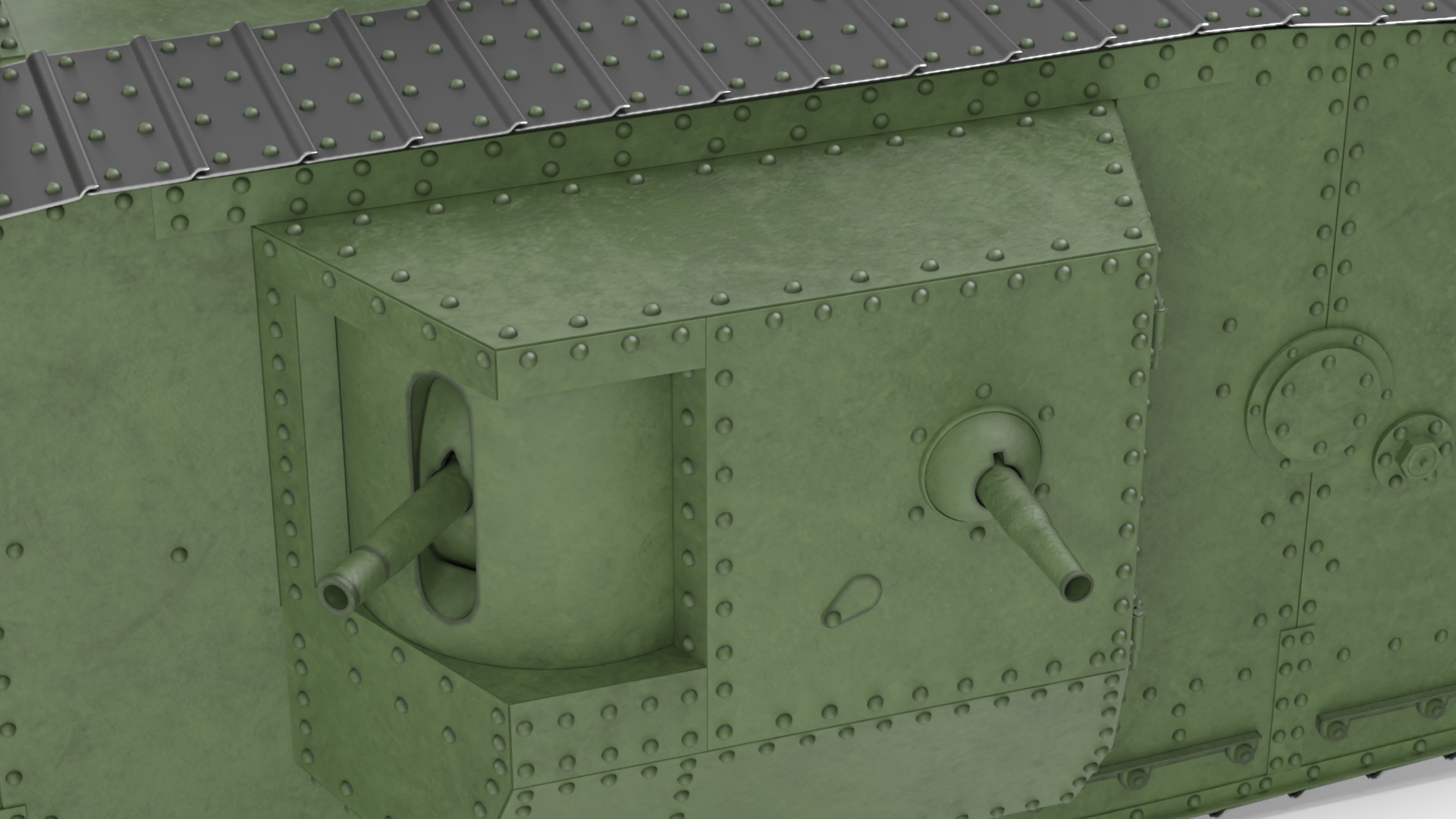 3D model Tank MK 4 Male Green