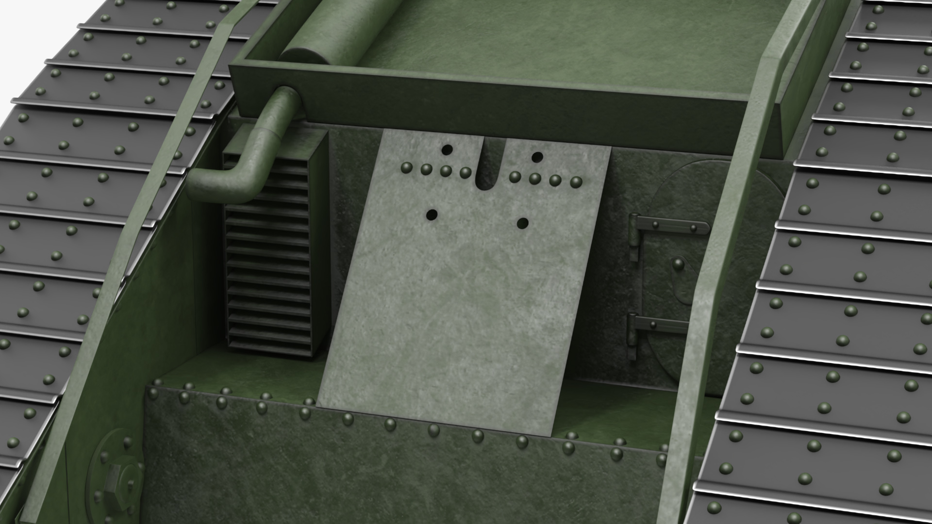3D model Tank MK 4 Male Green