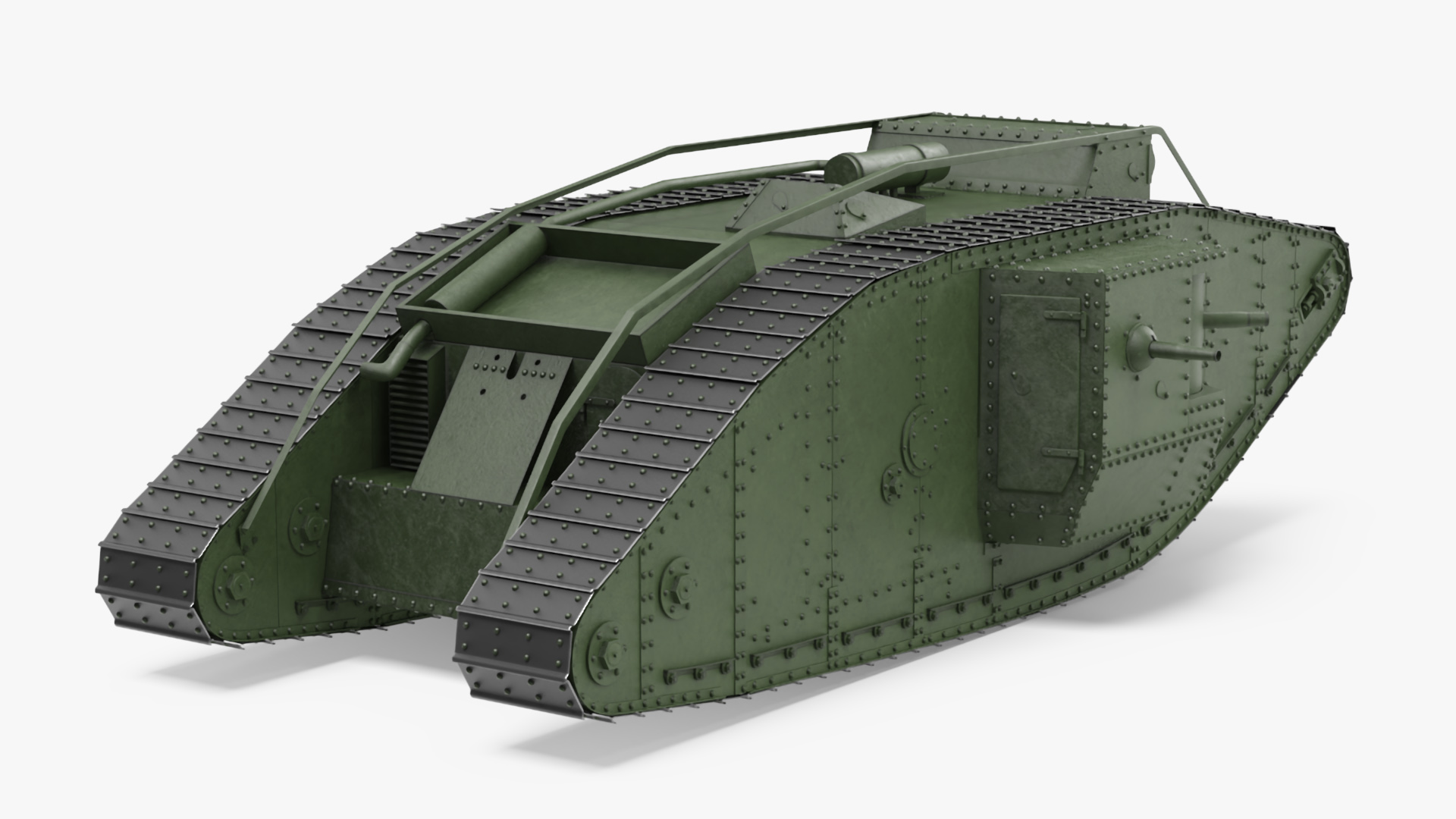 3D model Tank MK 4 Male Green
