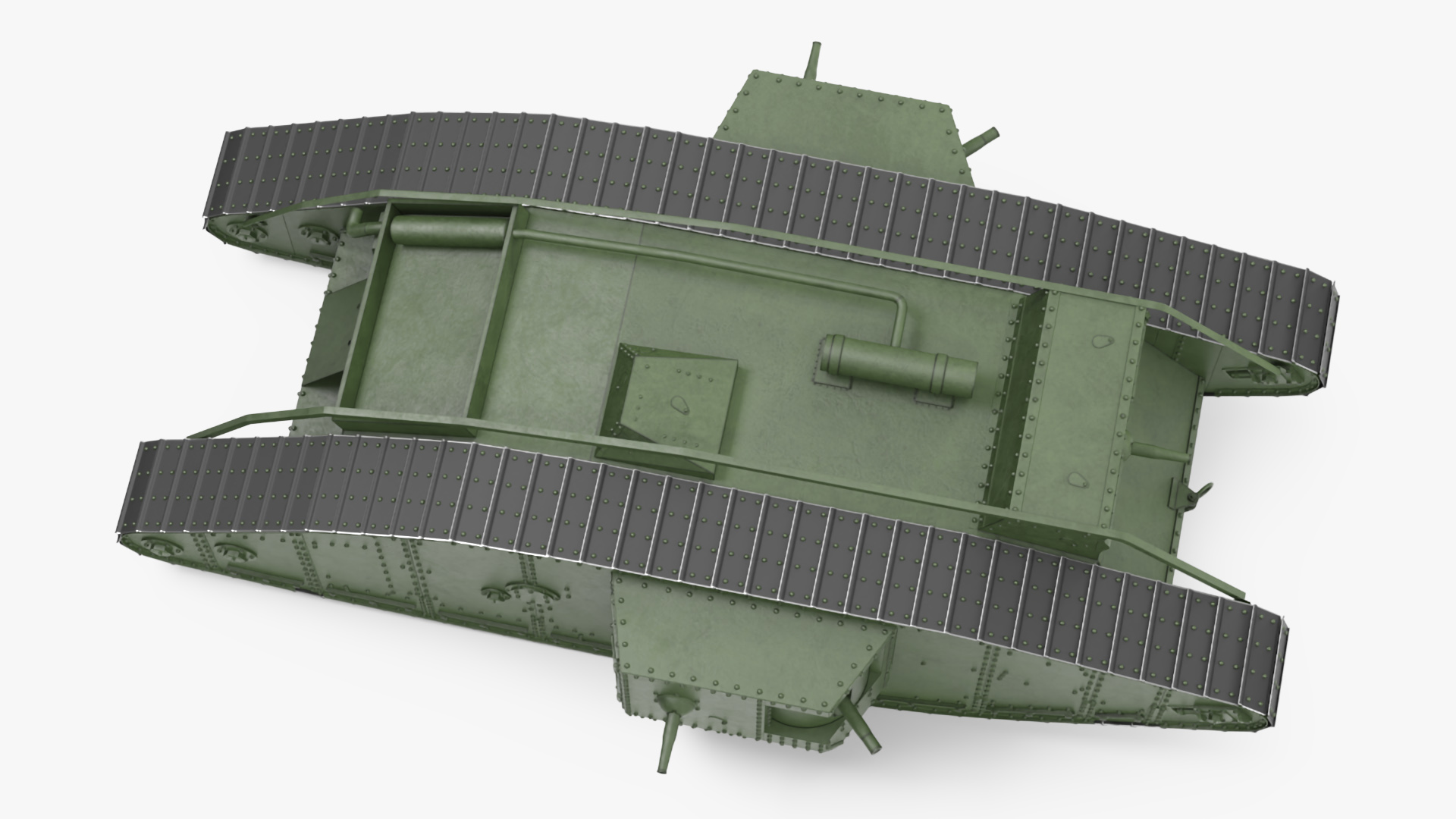 3D model Tank MK 4 Male Green