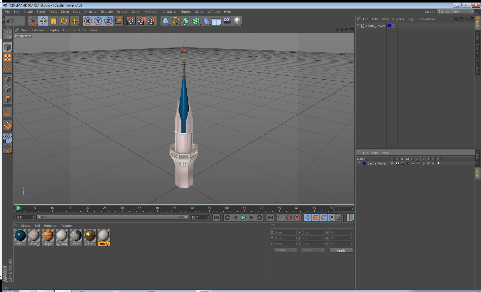 Castle Tower 3D