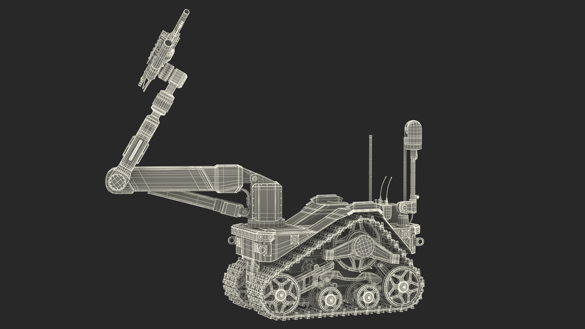 Multifunctional Robotic System Harris T7 Rigged 3D
