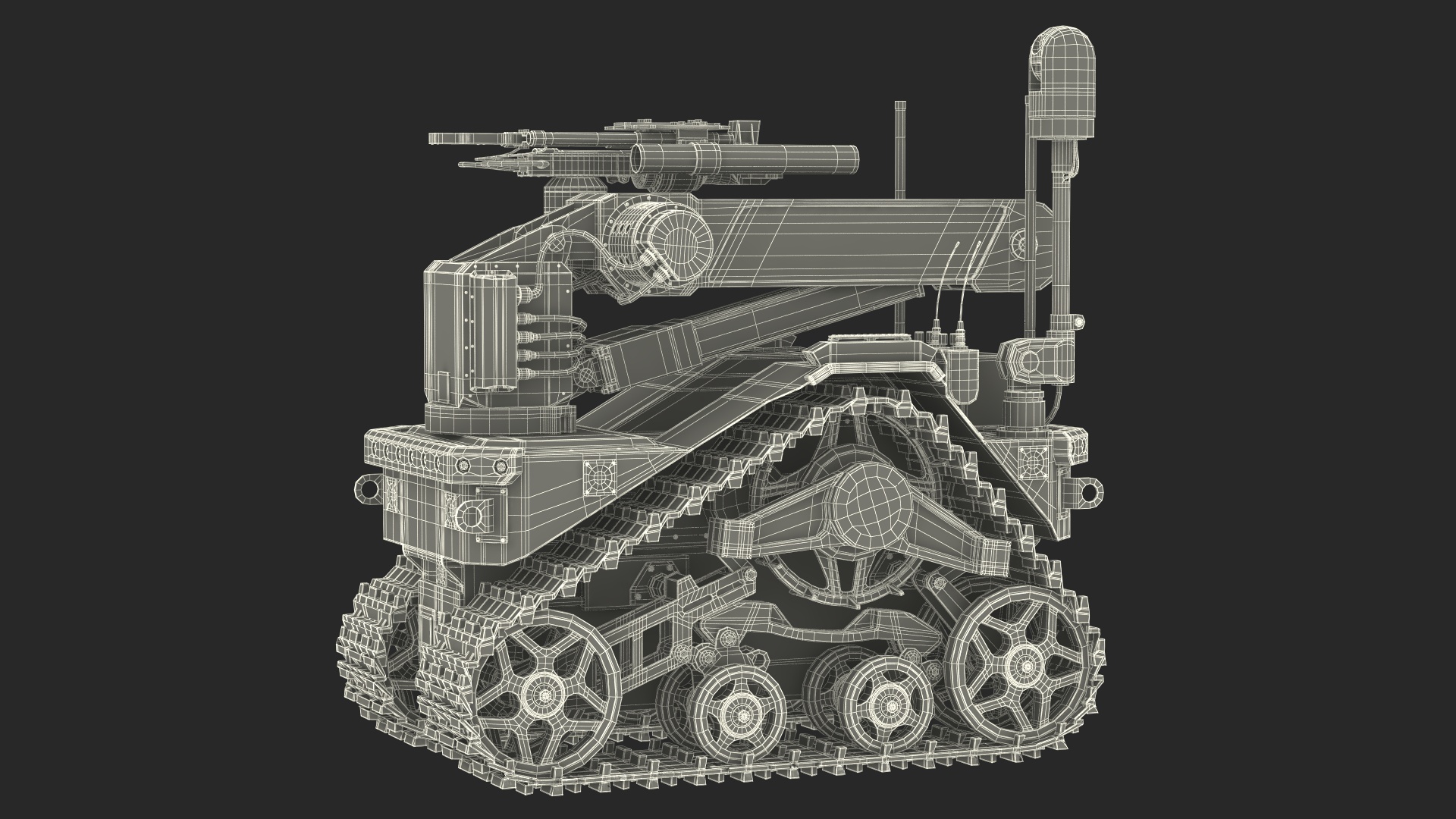 Multifunctional Robotic System Harris T7 Rigged 3D