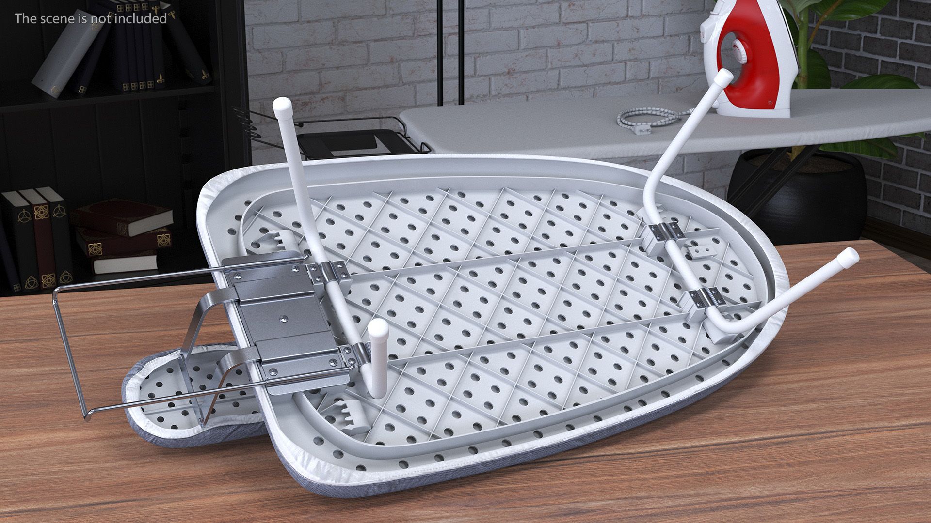3D Foldable Tabletop Ironing Board Grey
