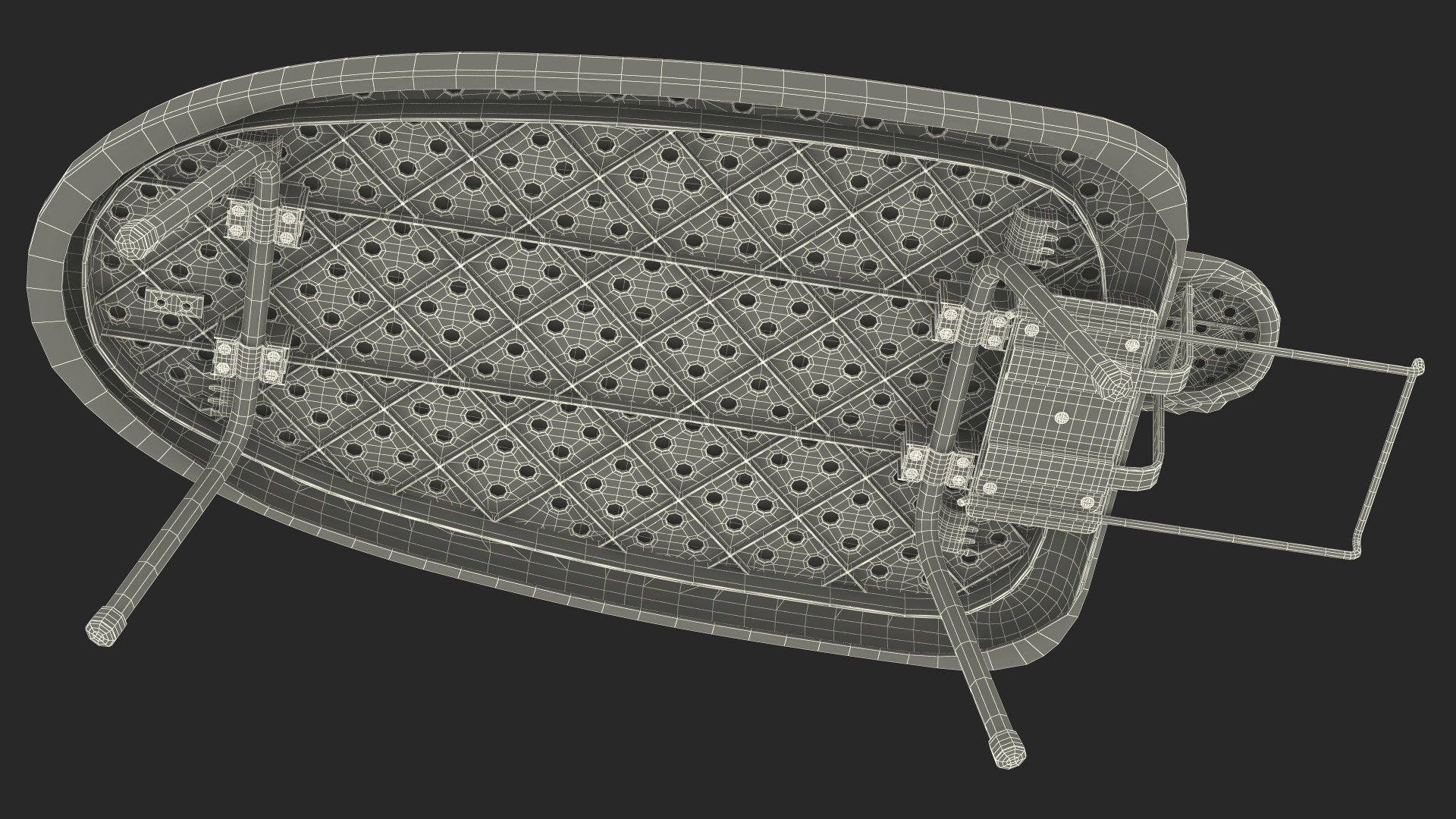 3D Foldable Tabletop Ironing Board Grey