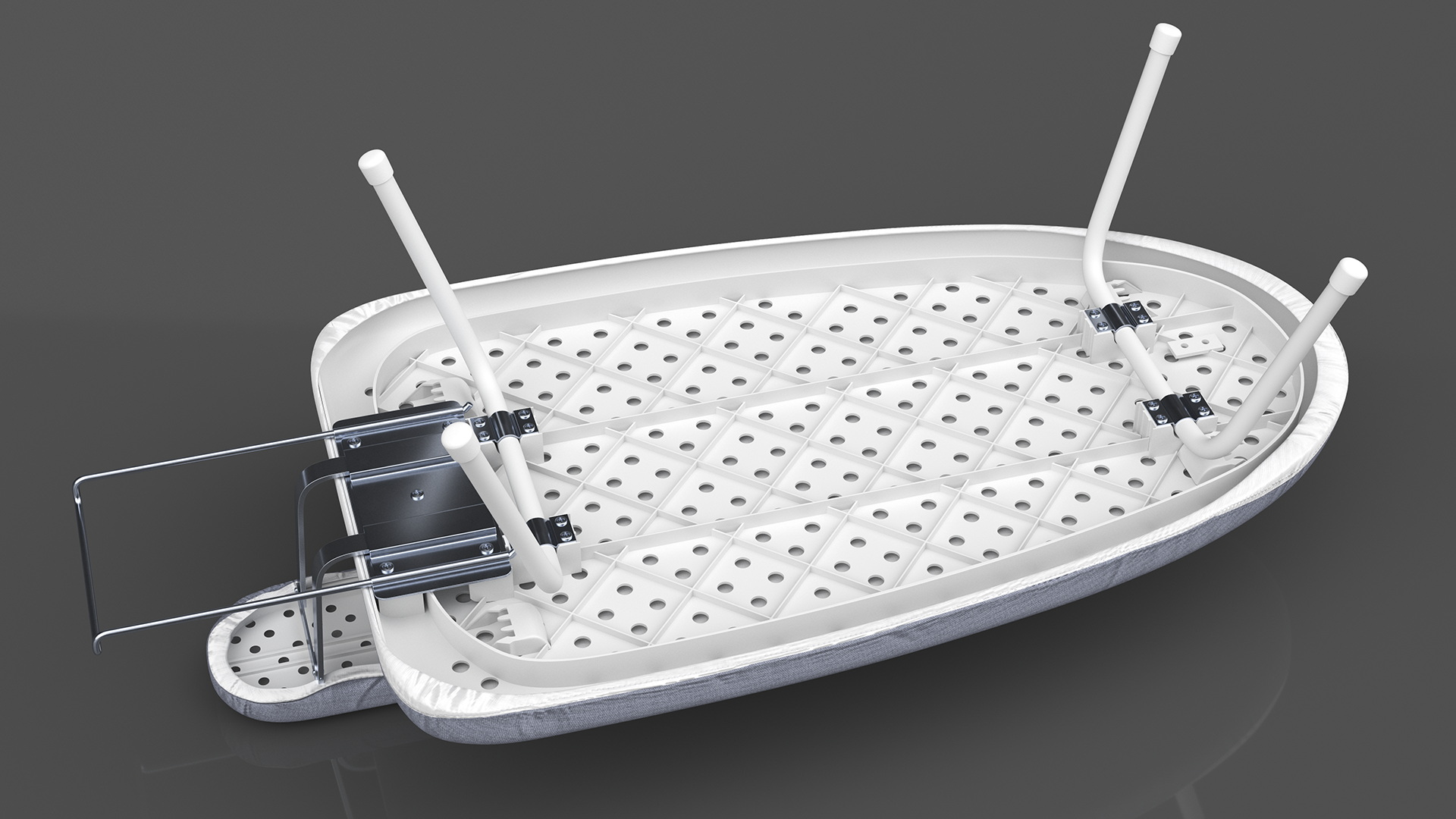 3D Foldable Tabletop Ironing Board Grey