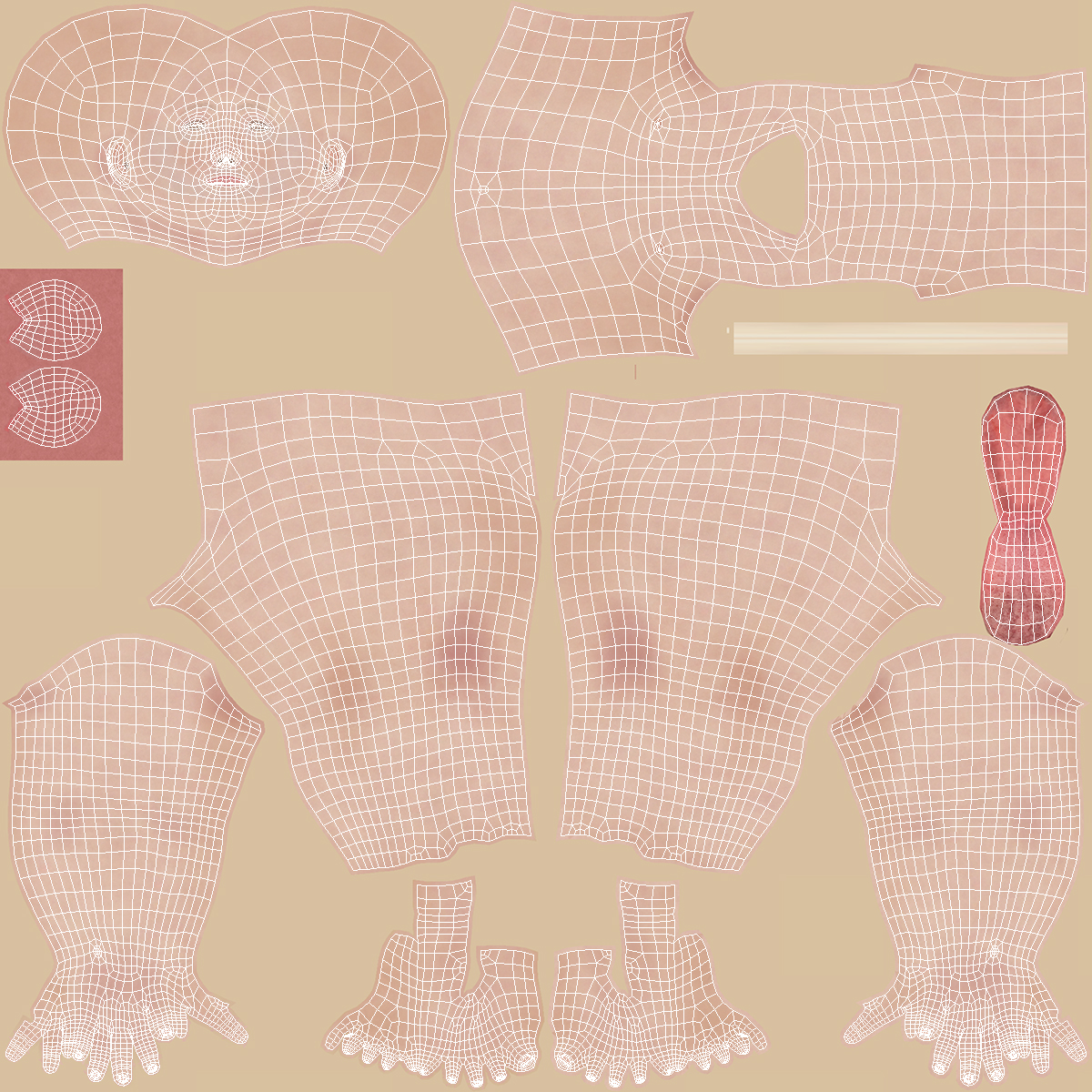 3D model Asian Baby