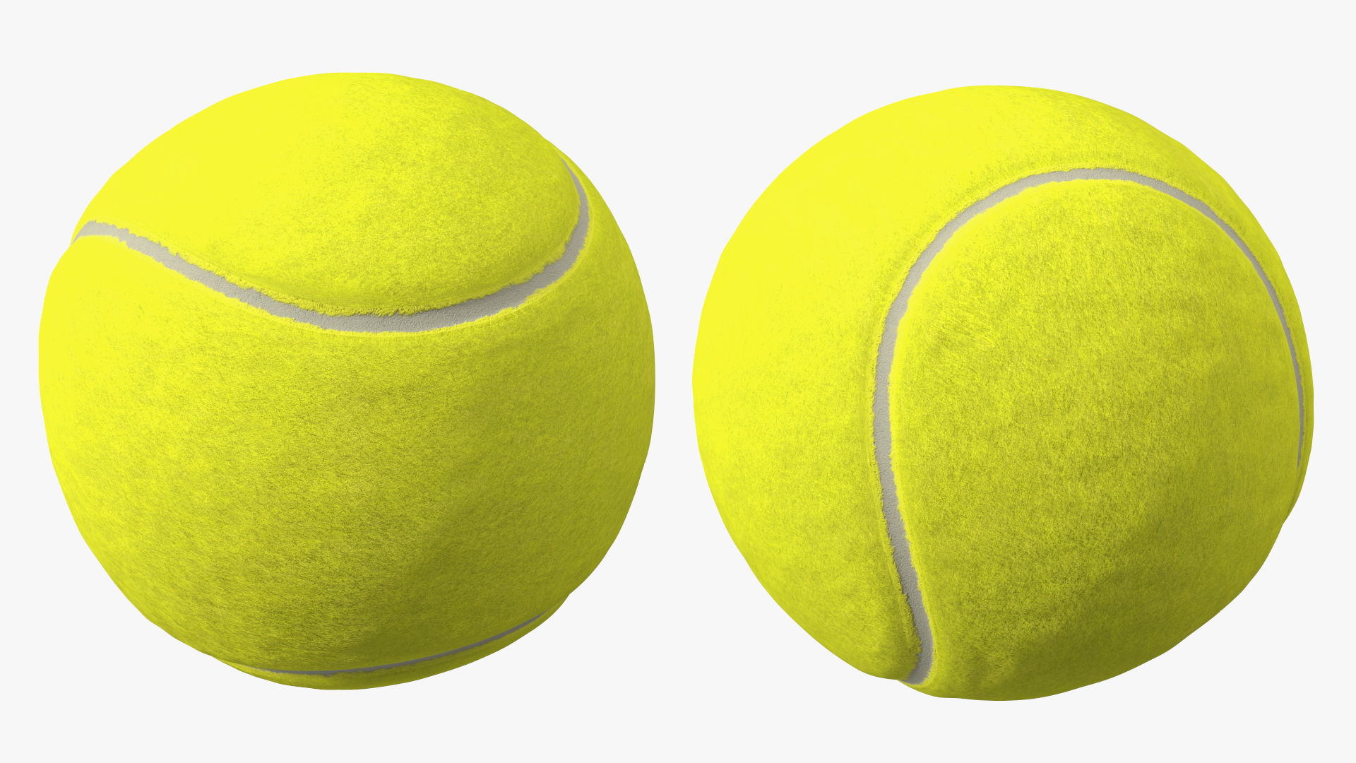 Tennis Ball and Blue Tennis Racket 3D model