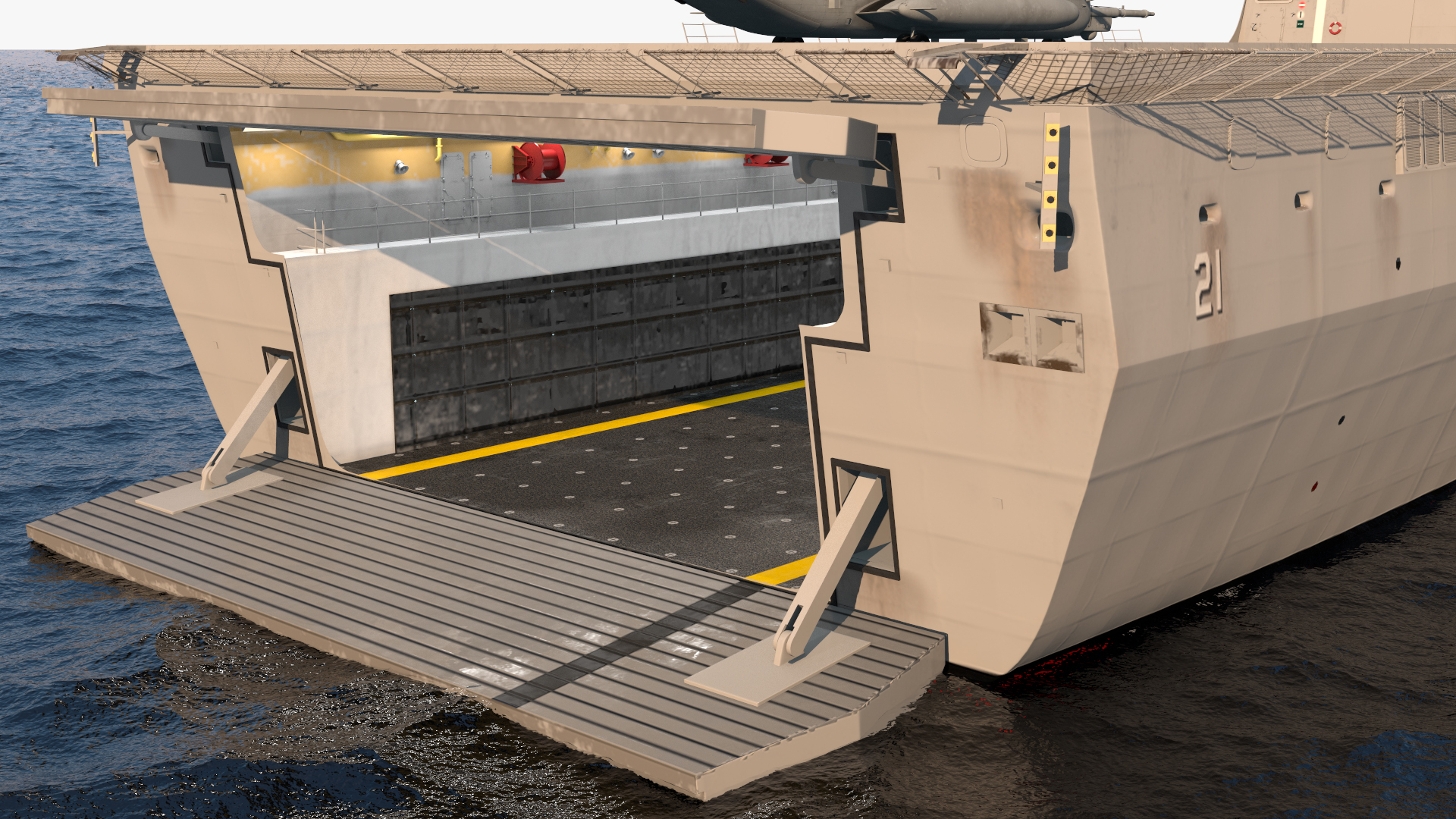 3D San Antonio Class Amphibious Transport Dock model