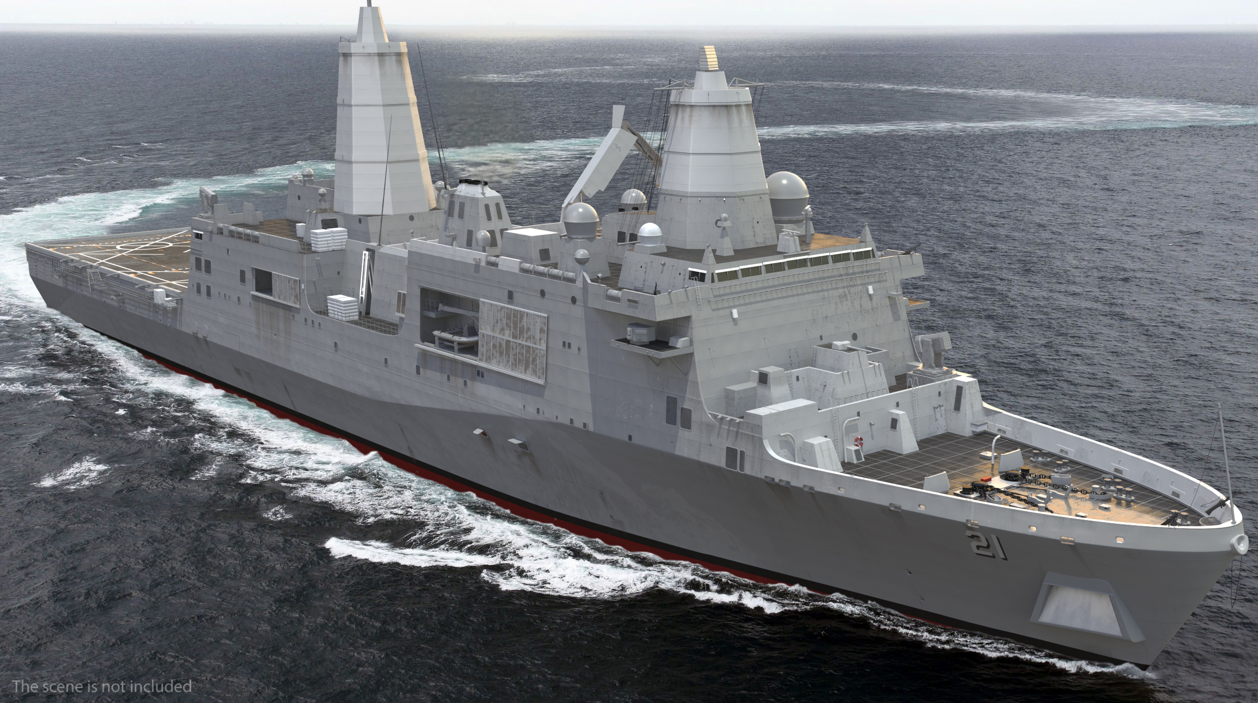 3D San Antonio Class Amphibious Transport Dock model