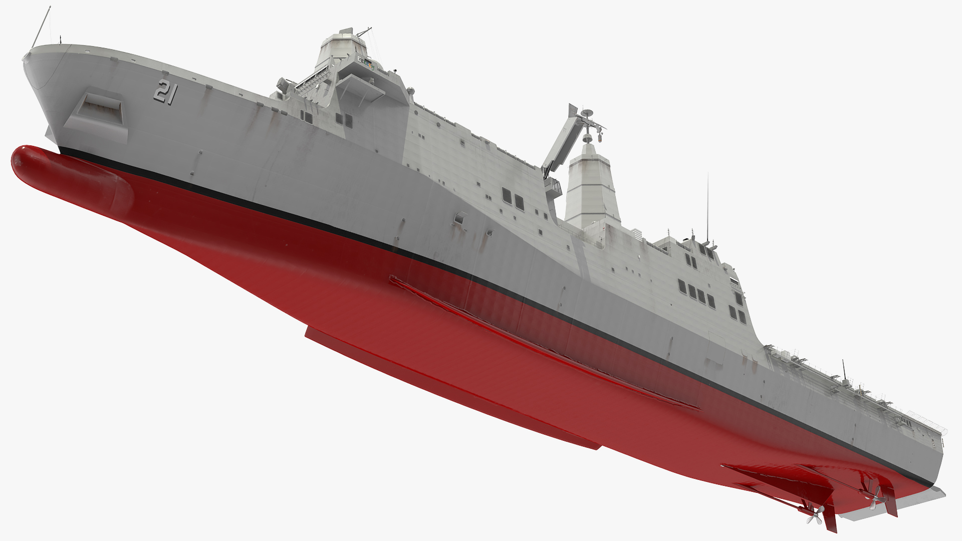 3D San Antonio Class Amphibious Transport Dock model
