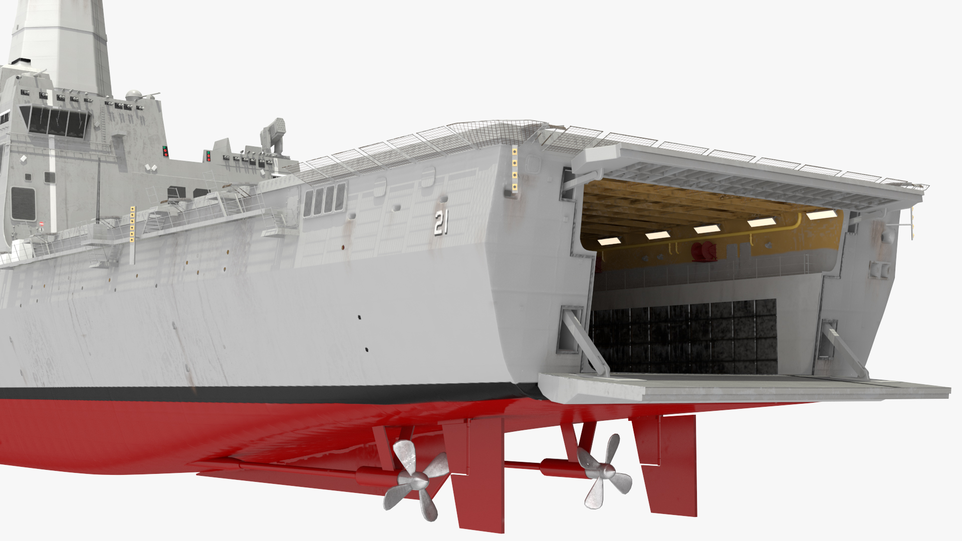 3D San Antonio Class Amphibious Transport Dock model