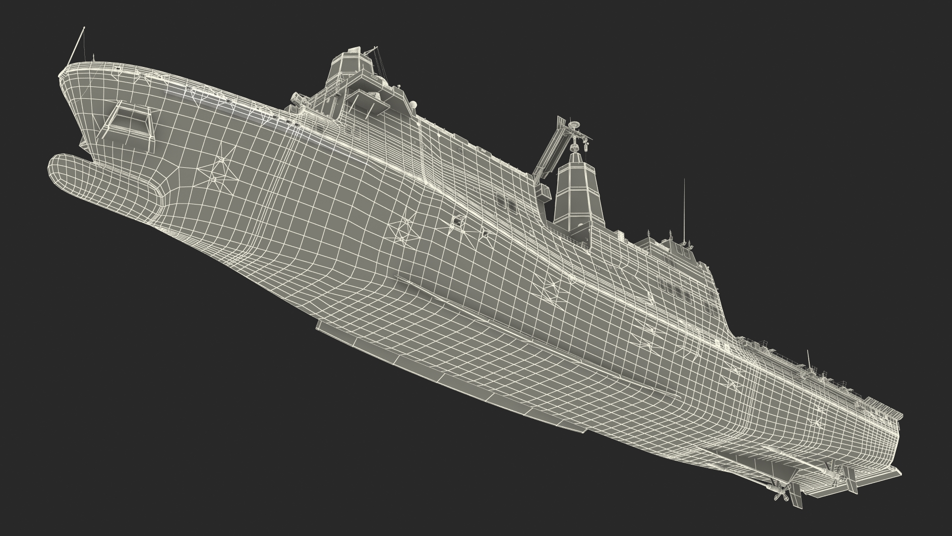 3D San Antonio Class Amphibious Transport Dock model