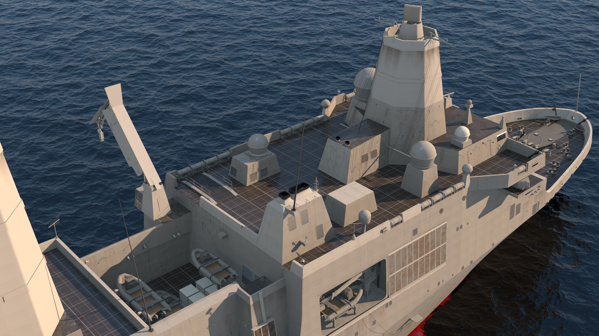 3D San Antonio Class Amphibious Transport Dock model