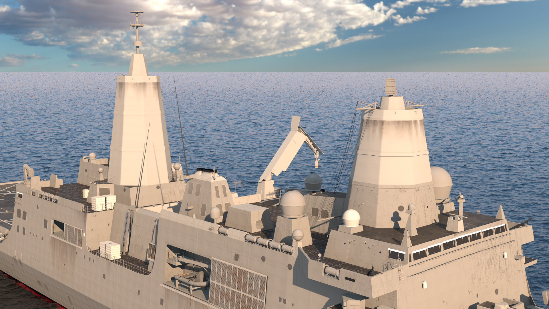 3D San Antonio Class Amphibious Transport Dock model