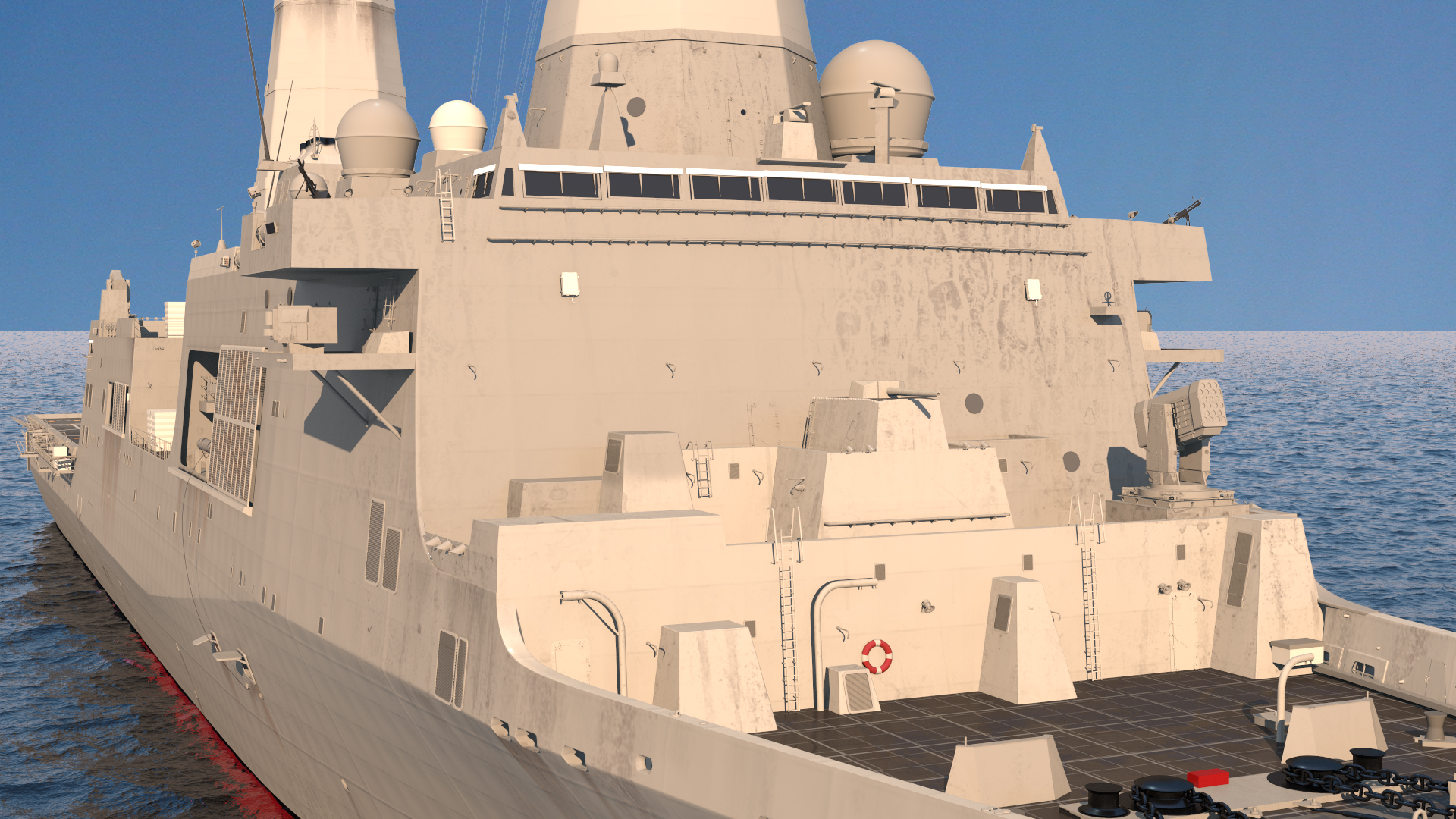 3D San Antonio Class Amphibious Transport Dock model