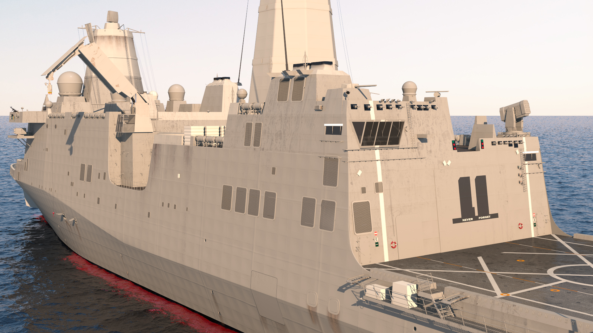 3D San Antonio Class Amphibious Transport Dock model