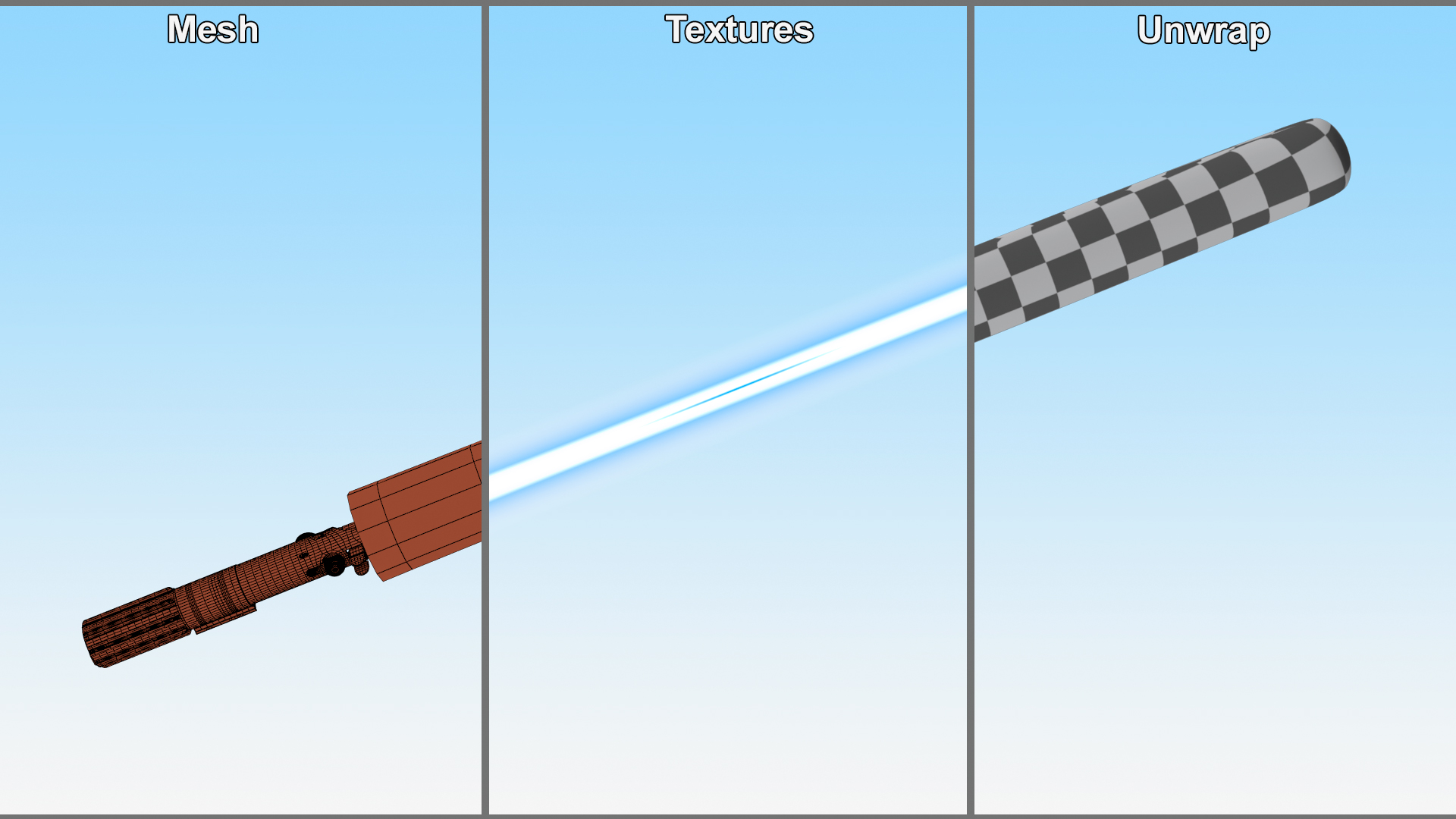 Star Wars Luke Skywalker Energy Sword 3D