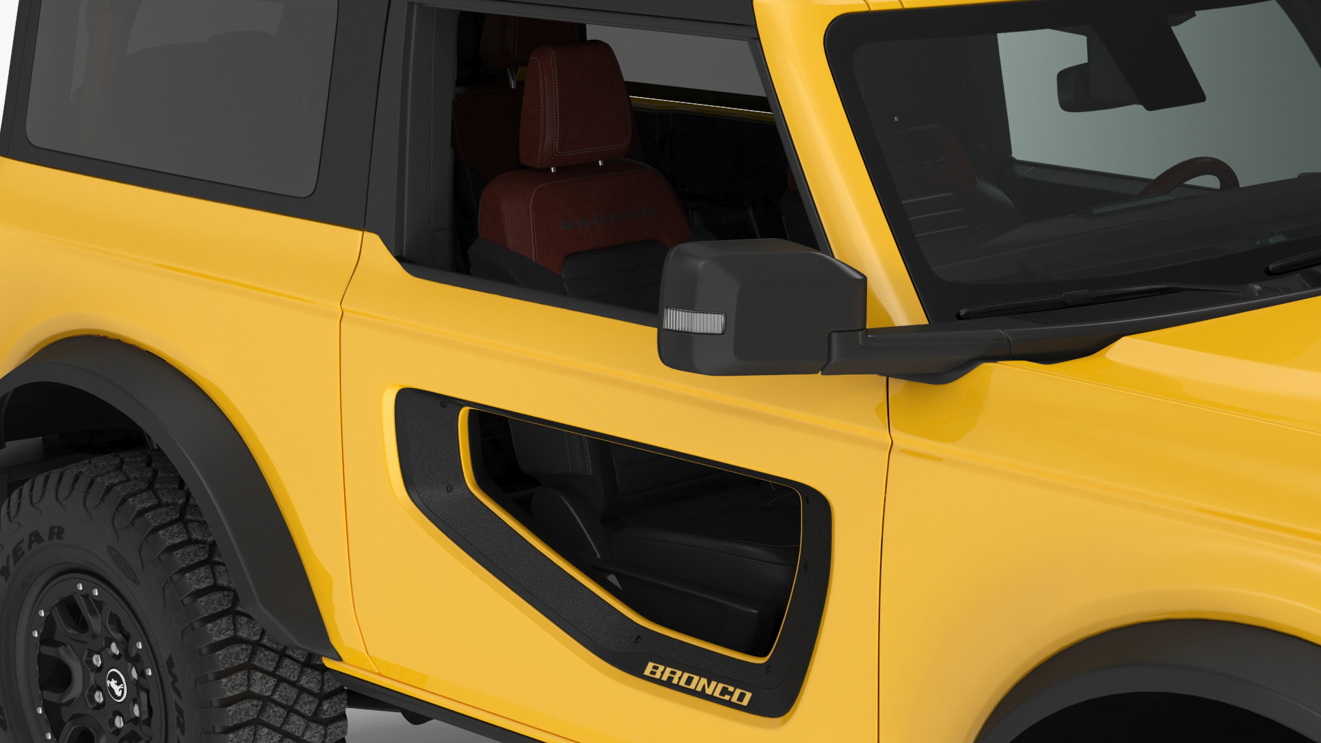 3D model Ford Bronco 2021 Two Door 4X4 Simple Interior