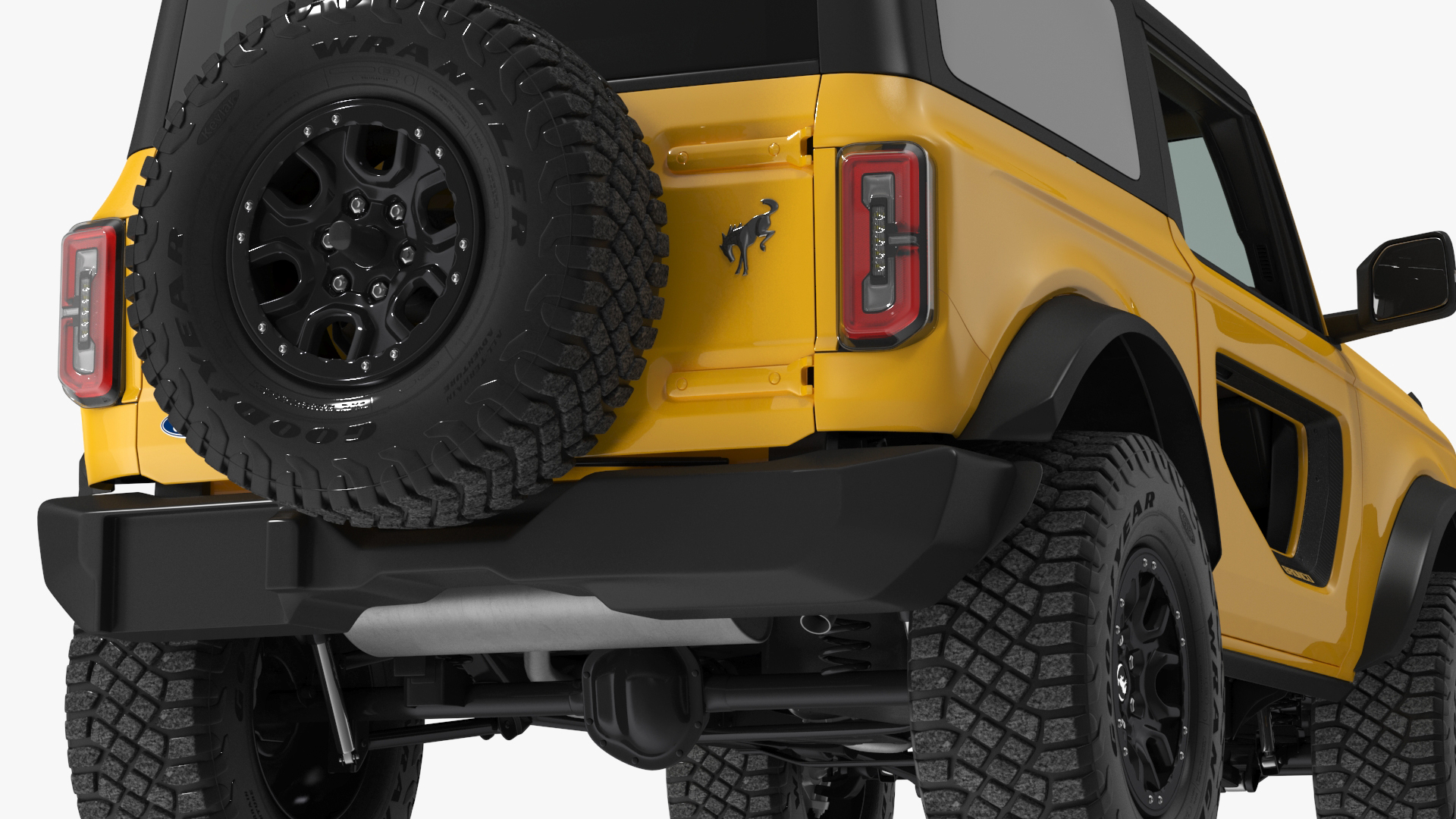 3D model Ford Bronco 2021 Two Door 4X4 Simple Interior