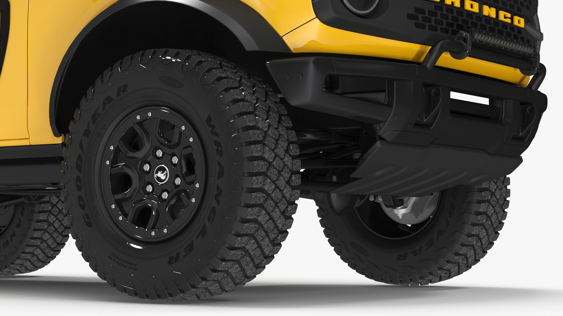 3D model Ford Bronco 2021 Two Door 4X4 Simple Interior