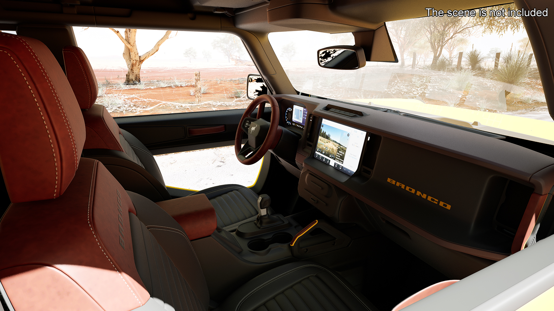 3D model Ford Bronco 2021 Two Door 4X4 Simple Interior