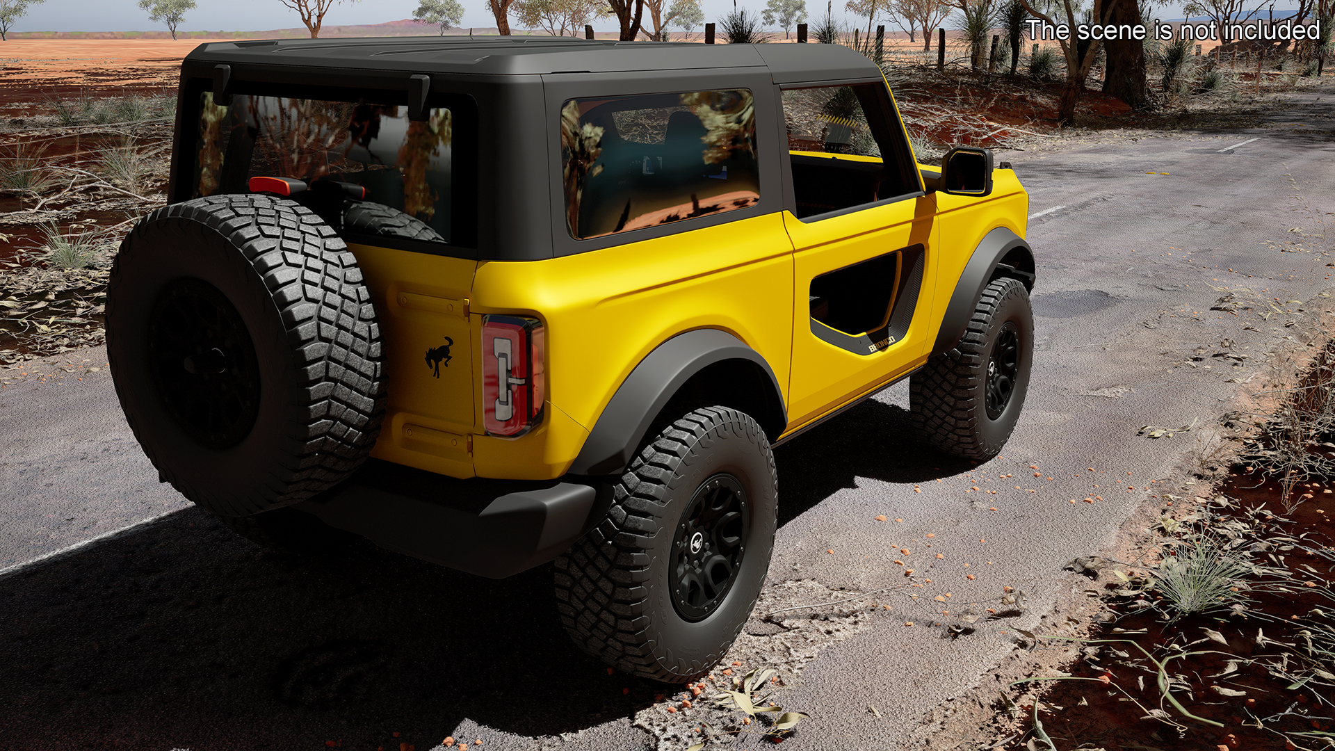 3D model Ford Bronco 2021 Two Door 4X4 Simple Interior