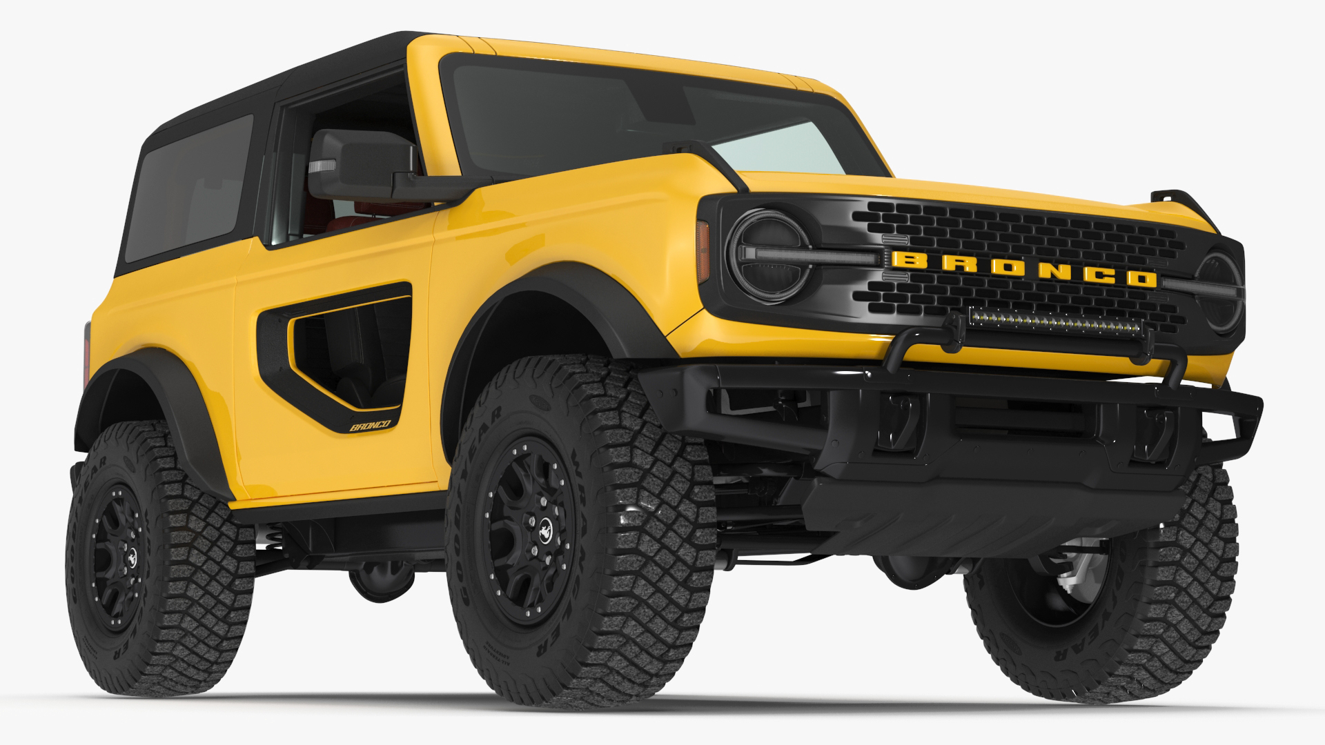 3D model Ford Bronco 2021 Two Door 4X4 Simple Interior