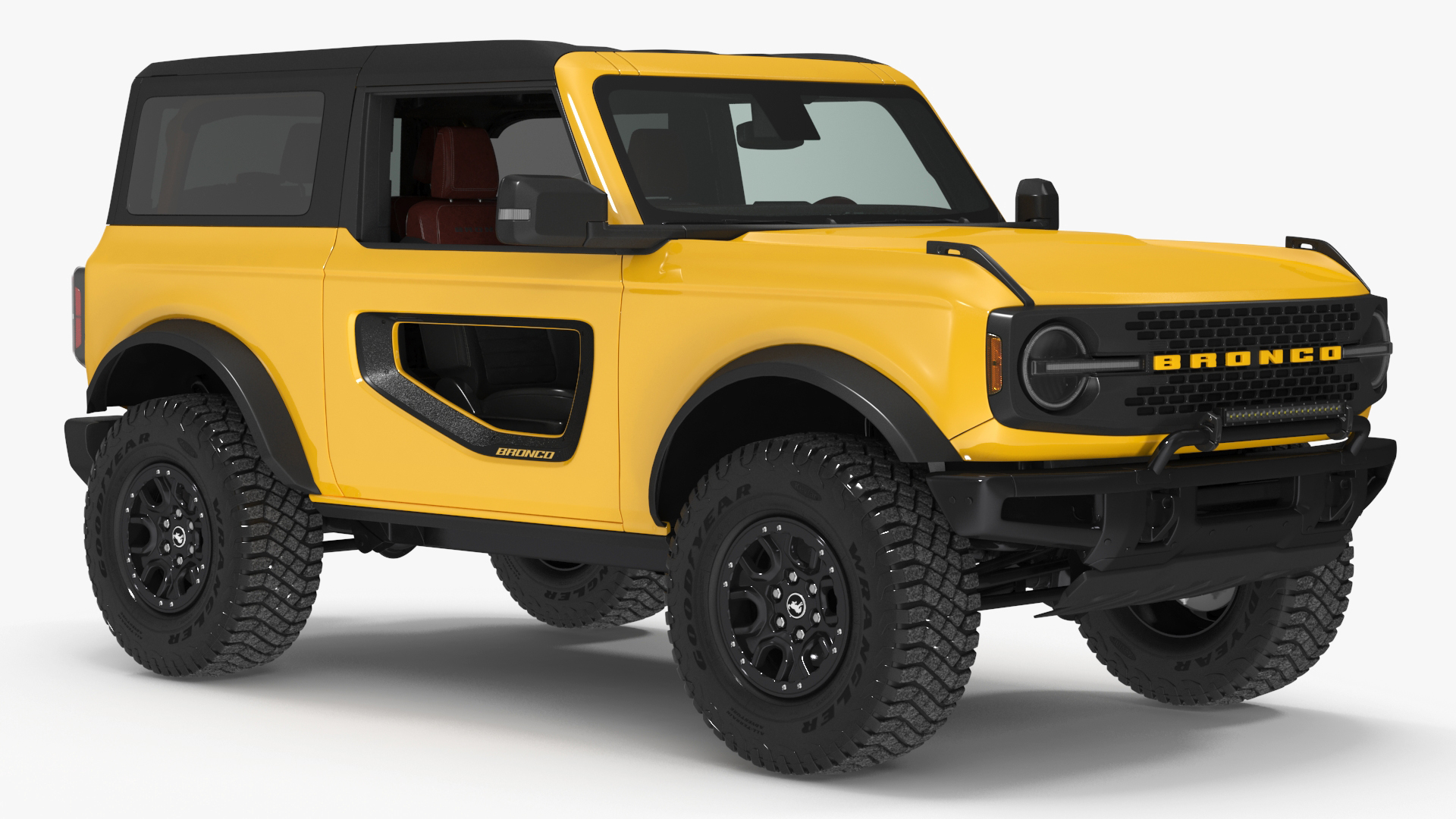 3D model Ford Bronco 2021 Two Door 4X4 Simple Interior