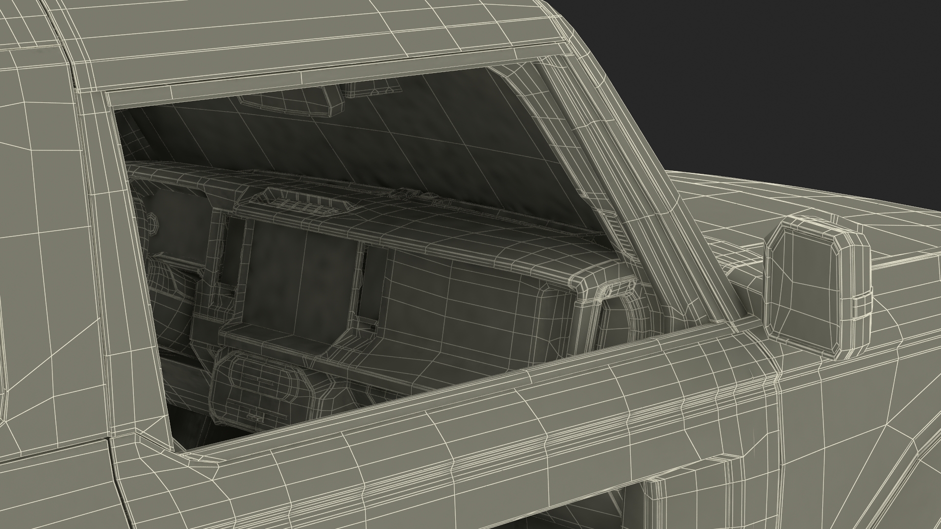 3D model Ford Bronco 2021 Two Door 4X4 Simple Interior