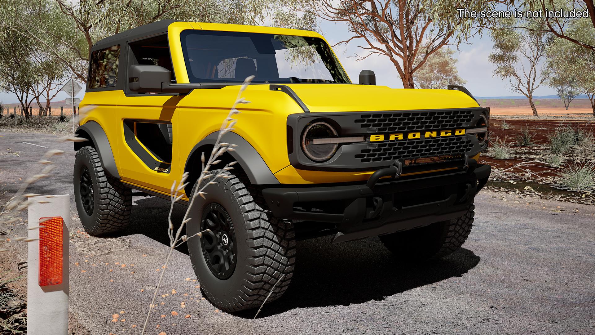 3D model Ford Bronco 2021 Two Door 4X4 Simple Interior