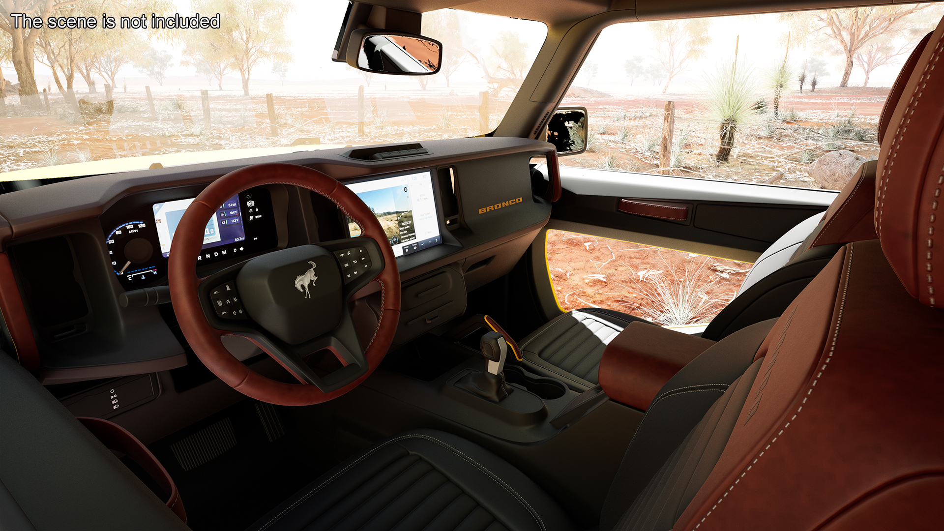 3D model Ford Bronco 2021 Two Door 4X4 Simple Interior
