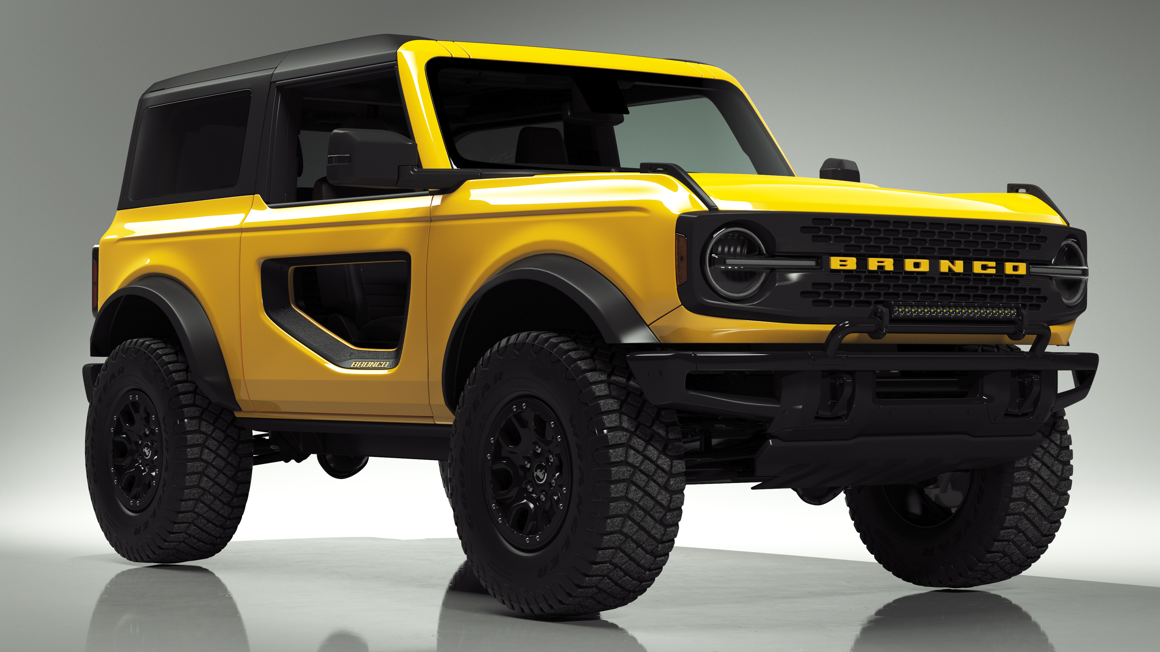 3D model Ford Bronco 2021 Two Door 4X4 Simple Interior