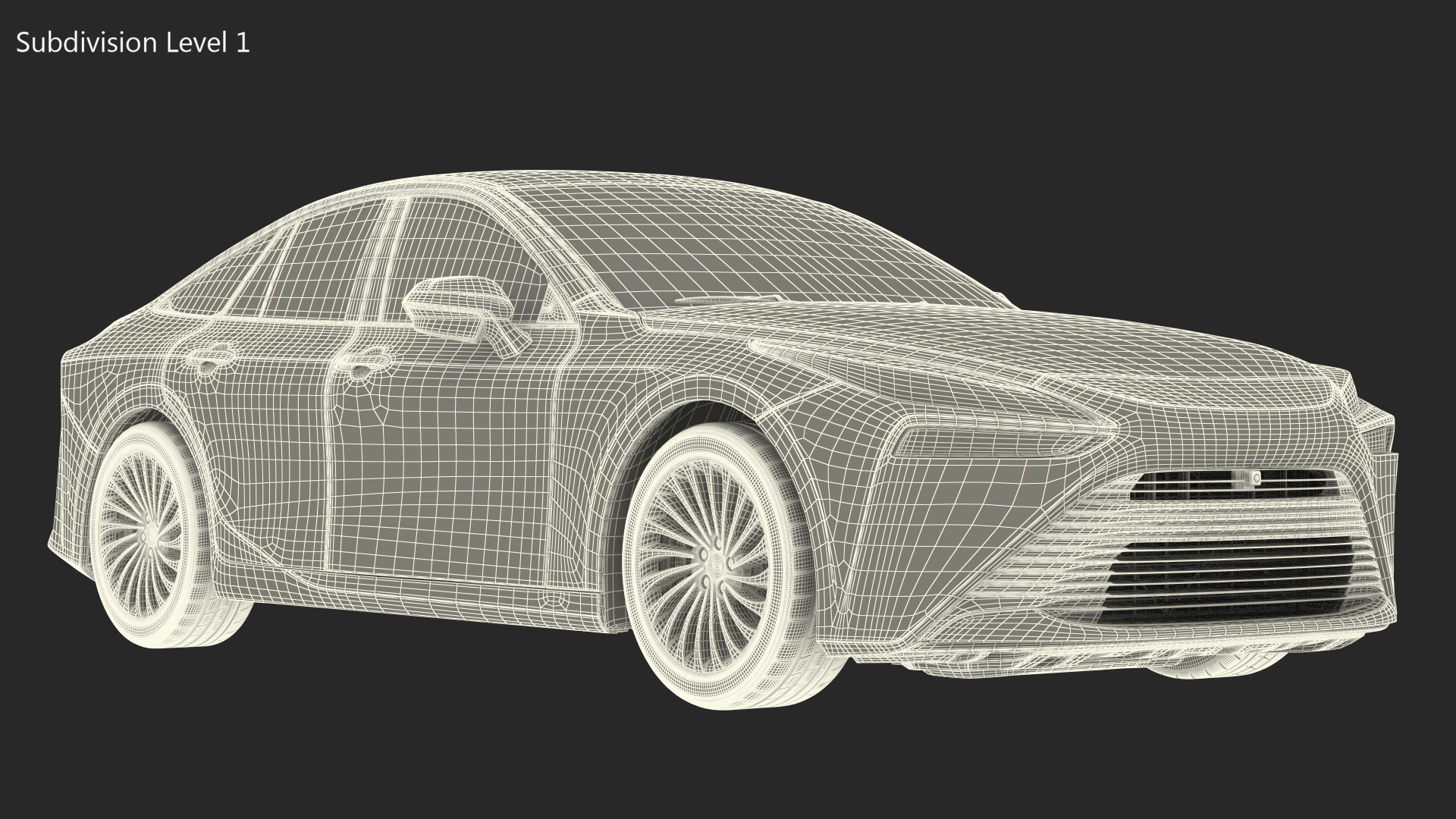 3D Hydrogen Fuel Cell Vehicle Fully Detailed Rigged model