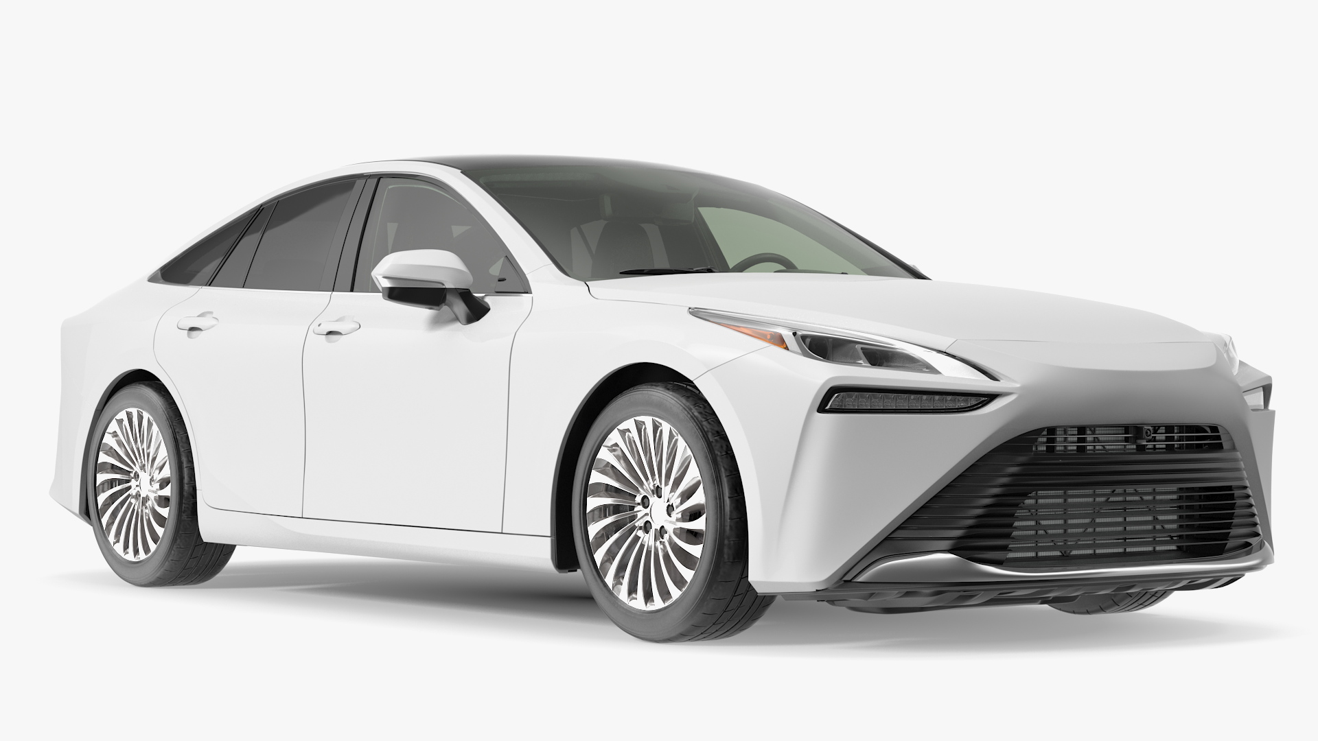 3D Hydrogen Fuel Cell Vehicle Fully Detailed Rigged model