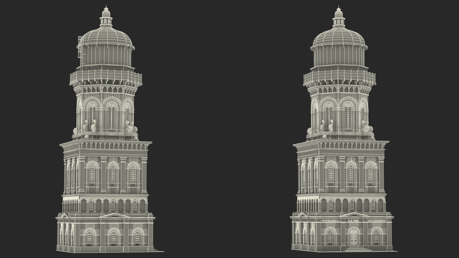 Invercargill Water Tower 3D model