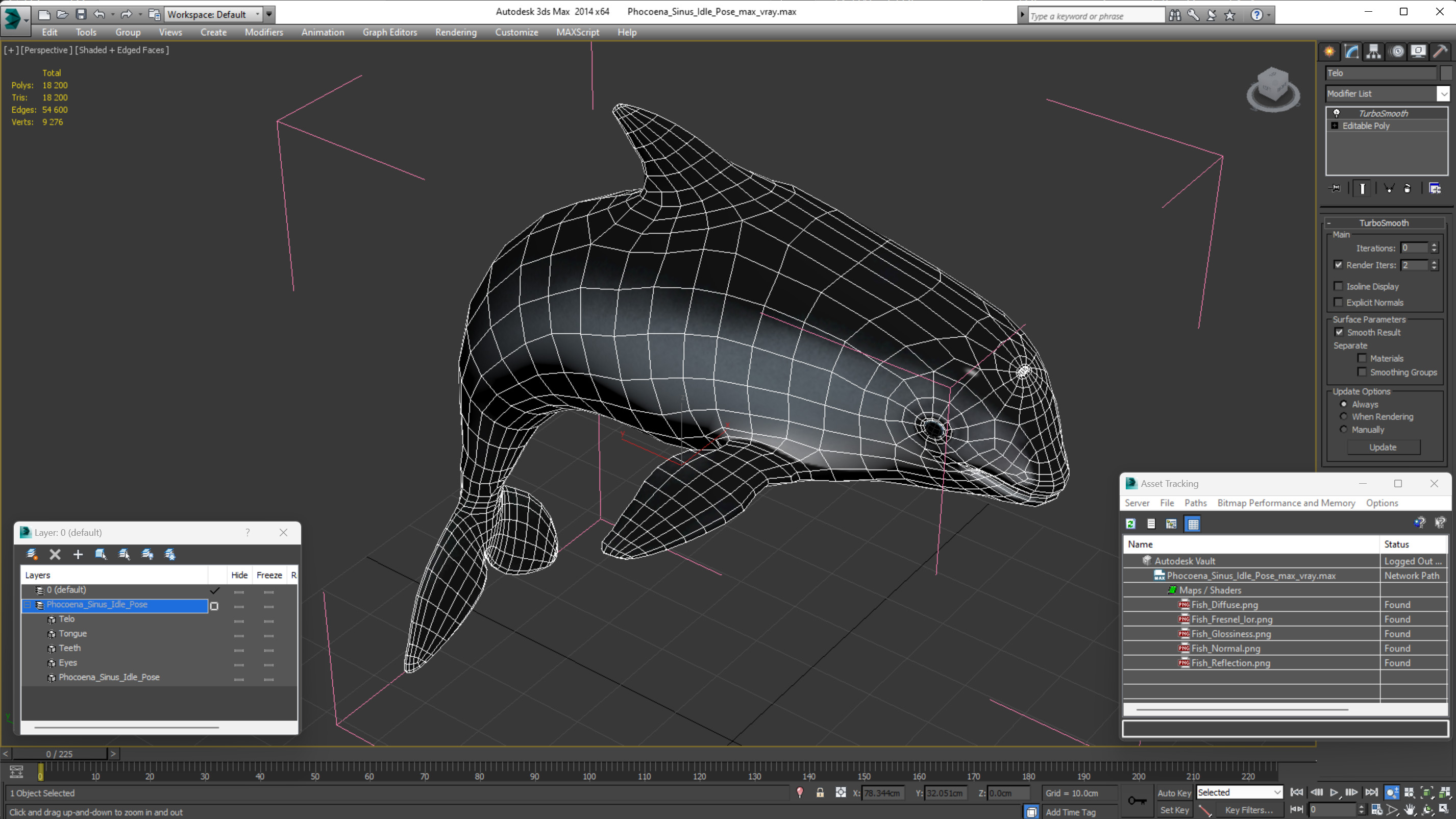 Phocoena Sinus Idle Pose 3D model