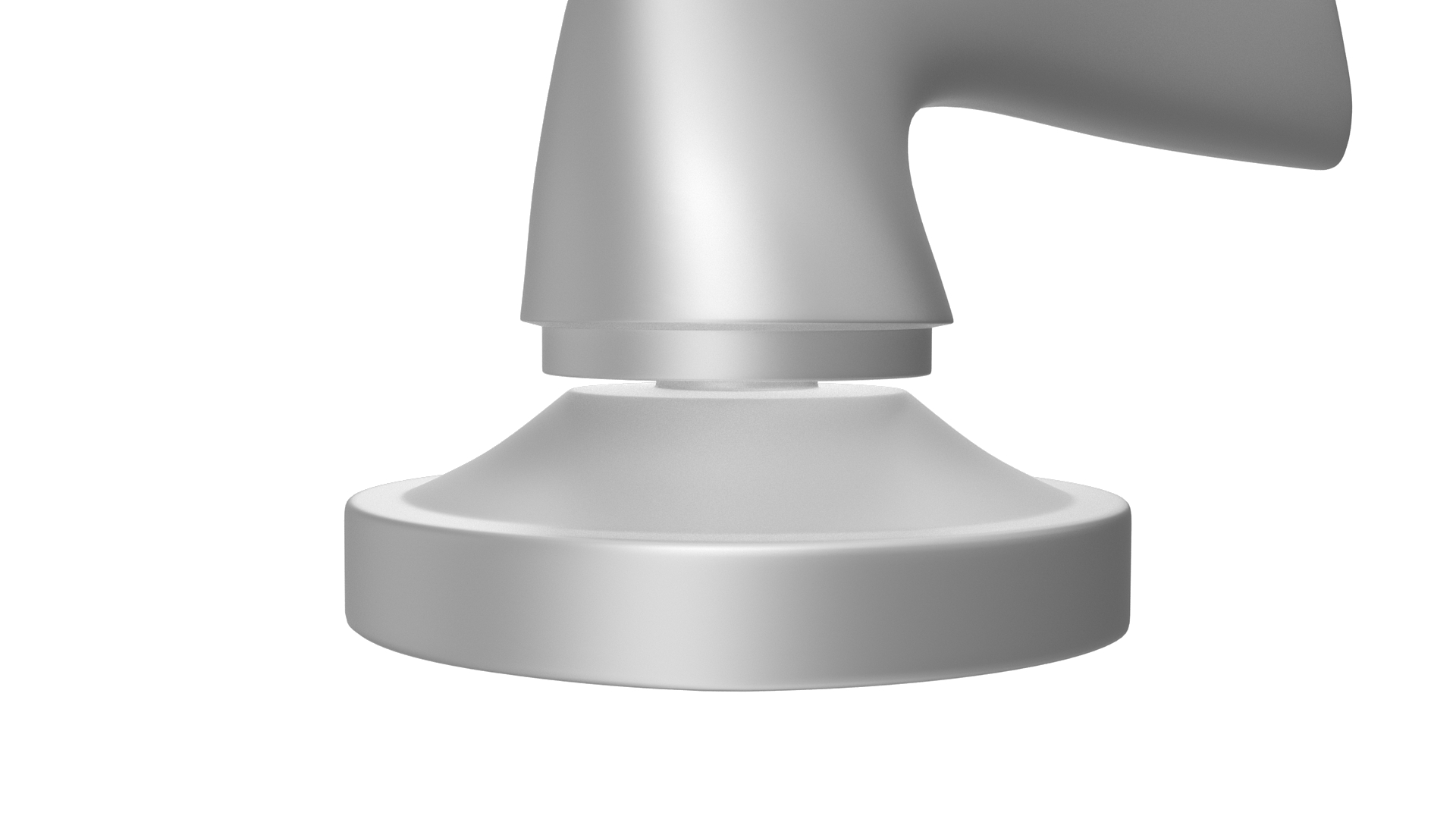 3D Door Handle Rotary Curved Metal