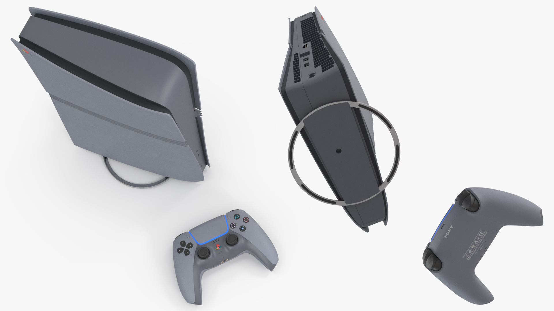 Sony PlayStation 5 Pro 30th Anniversary with DualSense, view 4