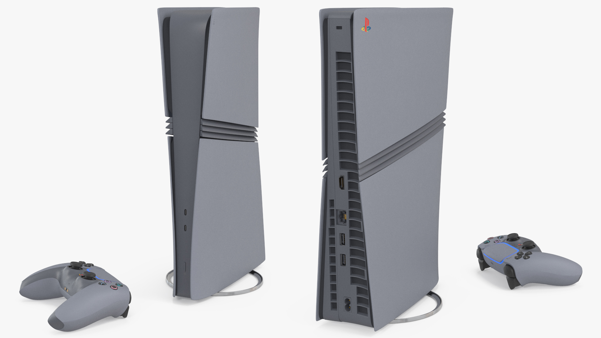 Sony PlayStation 5 Pro 30th Anniversary with DualSense, view 3