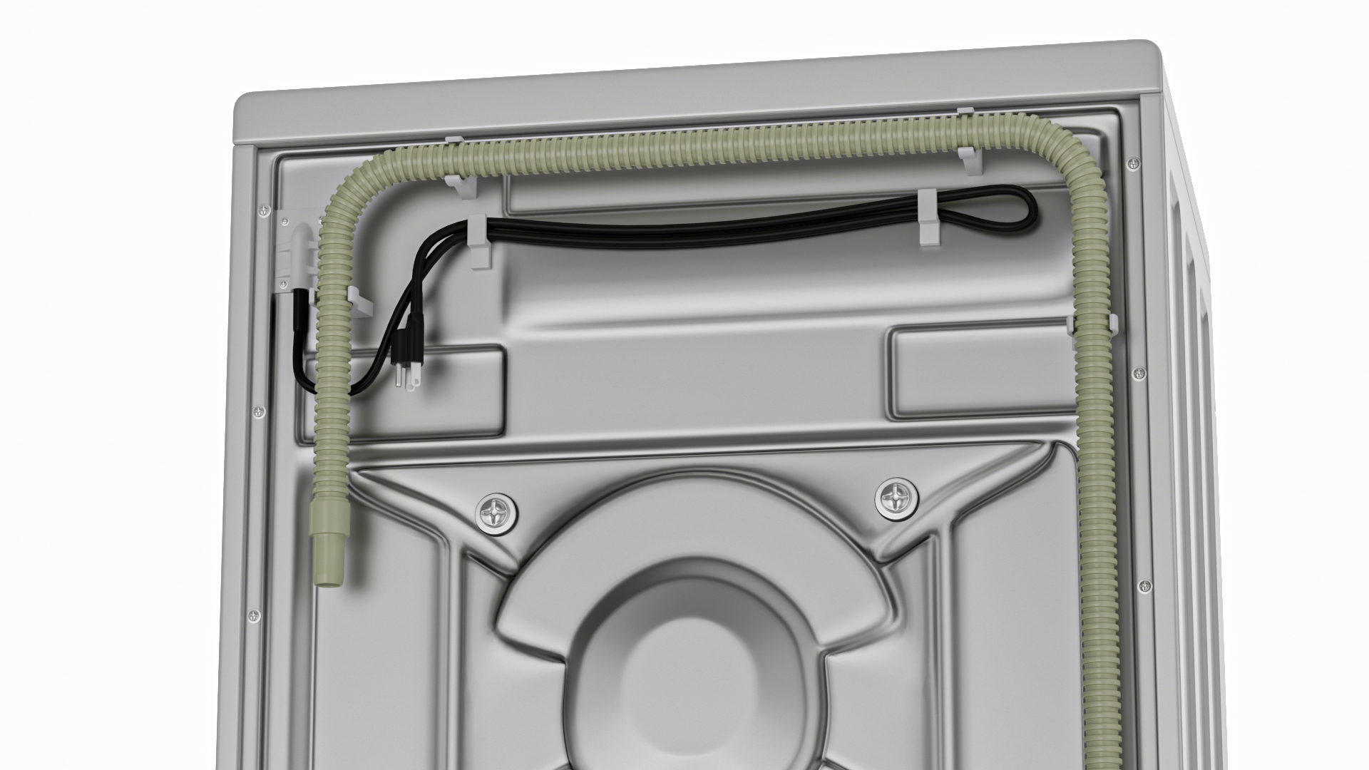 Washing Machine with an Anti-Vibration Mat 3D