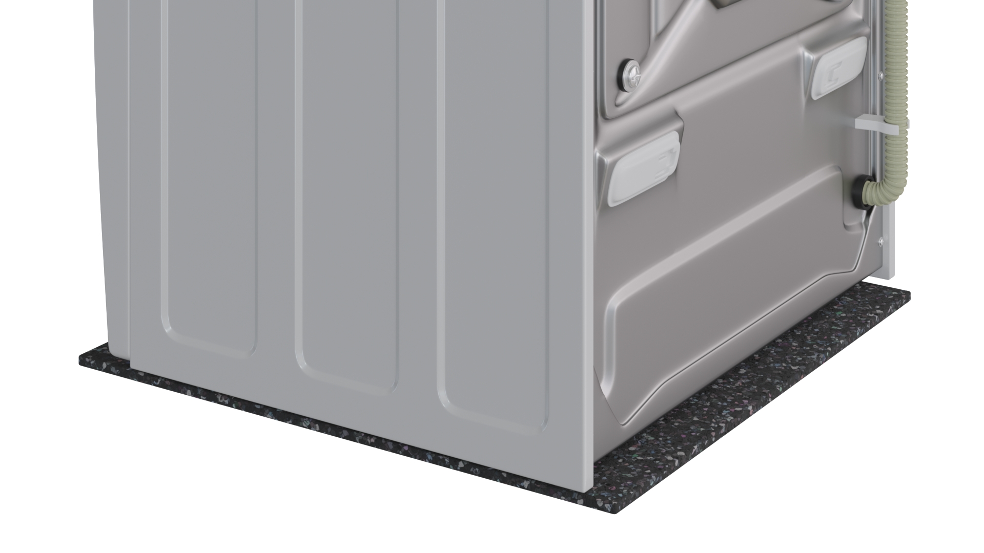 Washing Machine with an Anti-Vibration Mat 3D