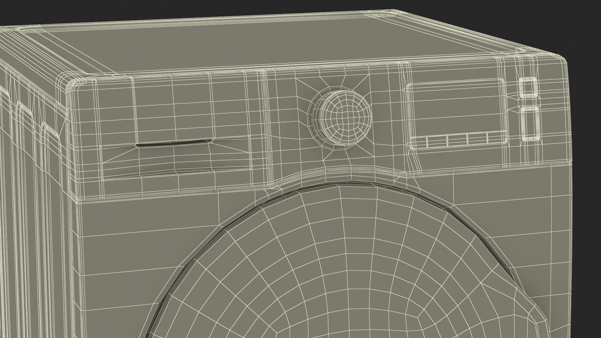 Washing Machine with an Anti-Vibration Mat 3D