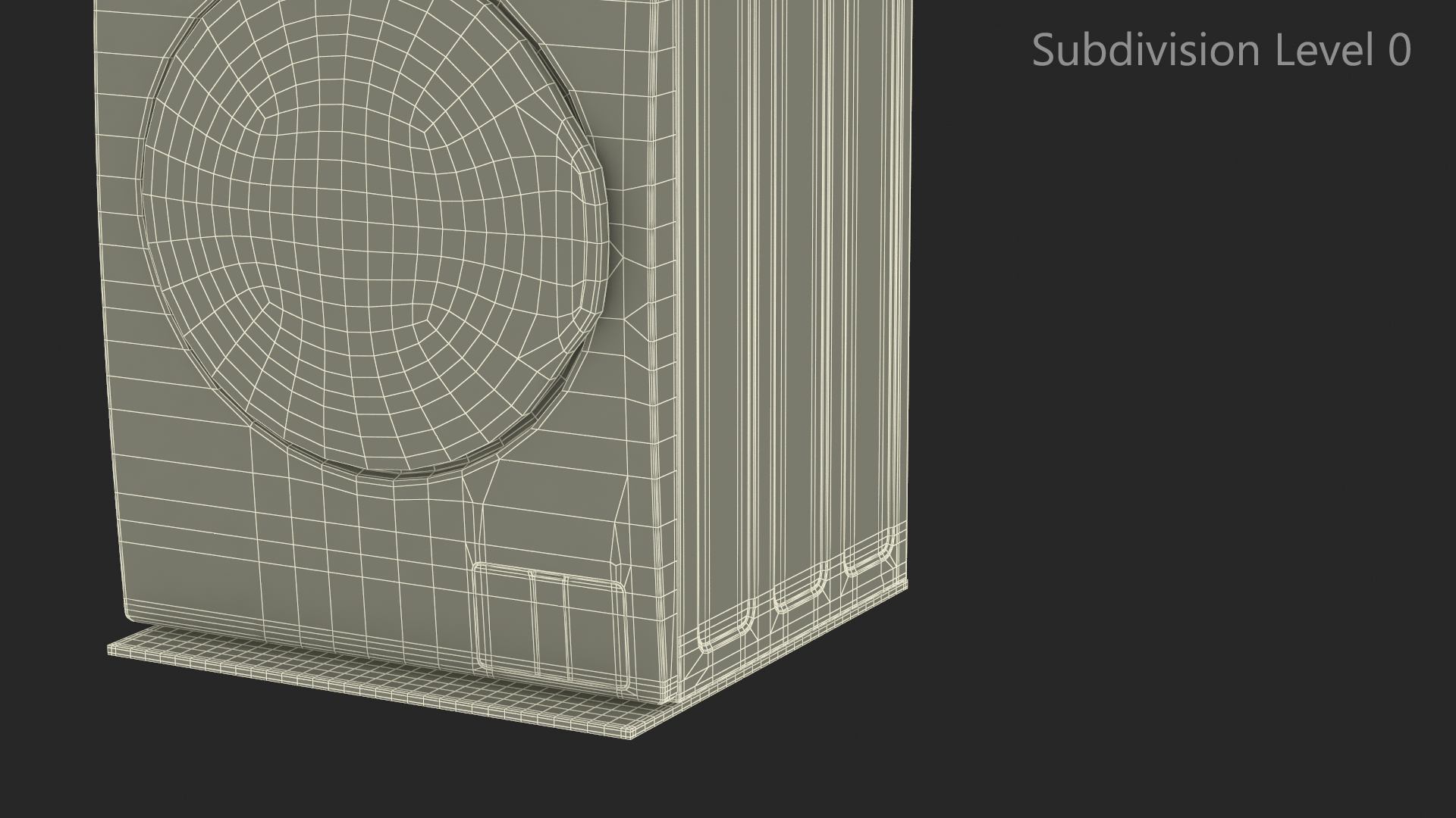 Washing Machine with an Anti-Vibration Mat 3D