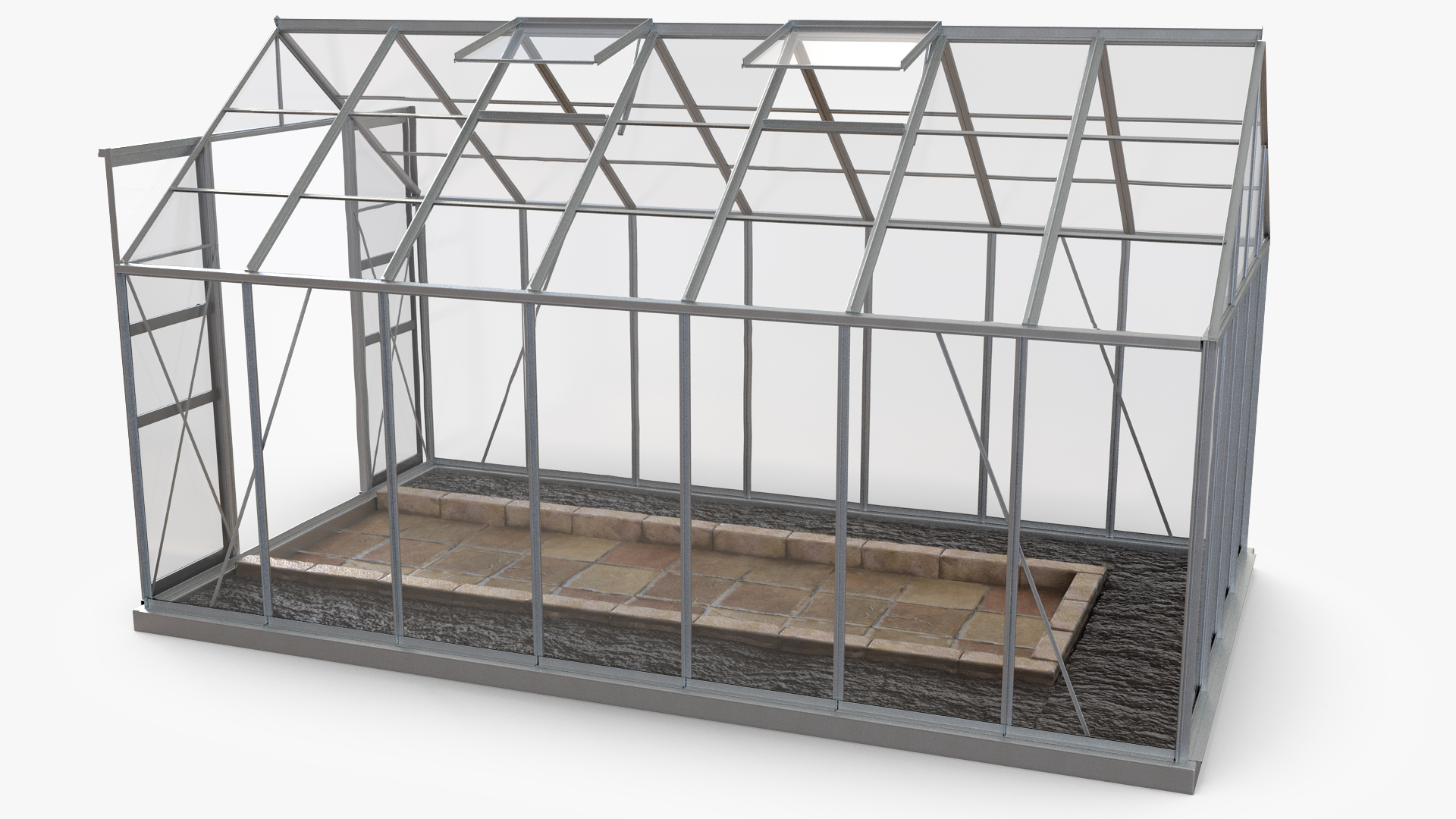 Outdoor Waterproof Aluminum Gazebo 3D model