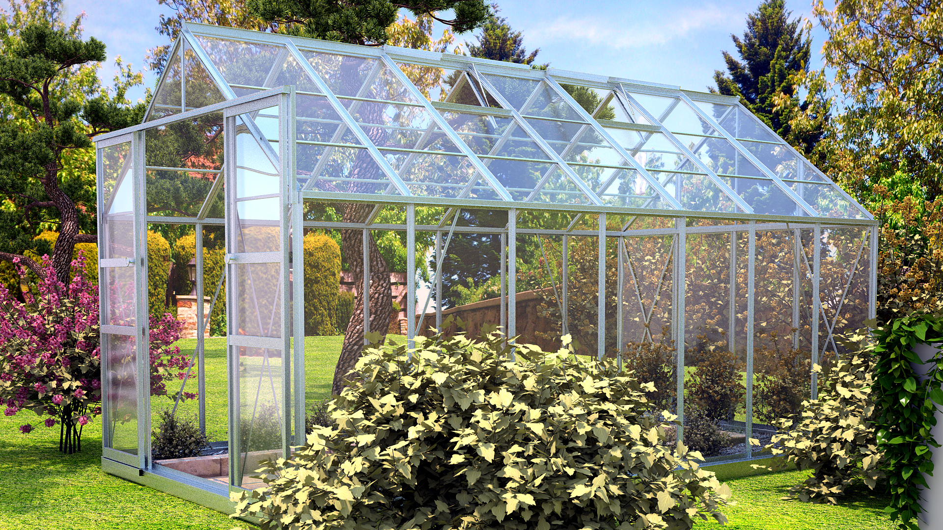 Outdoor Waterproof Aluminum Gazebo 3D model