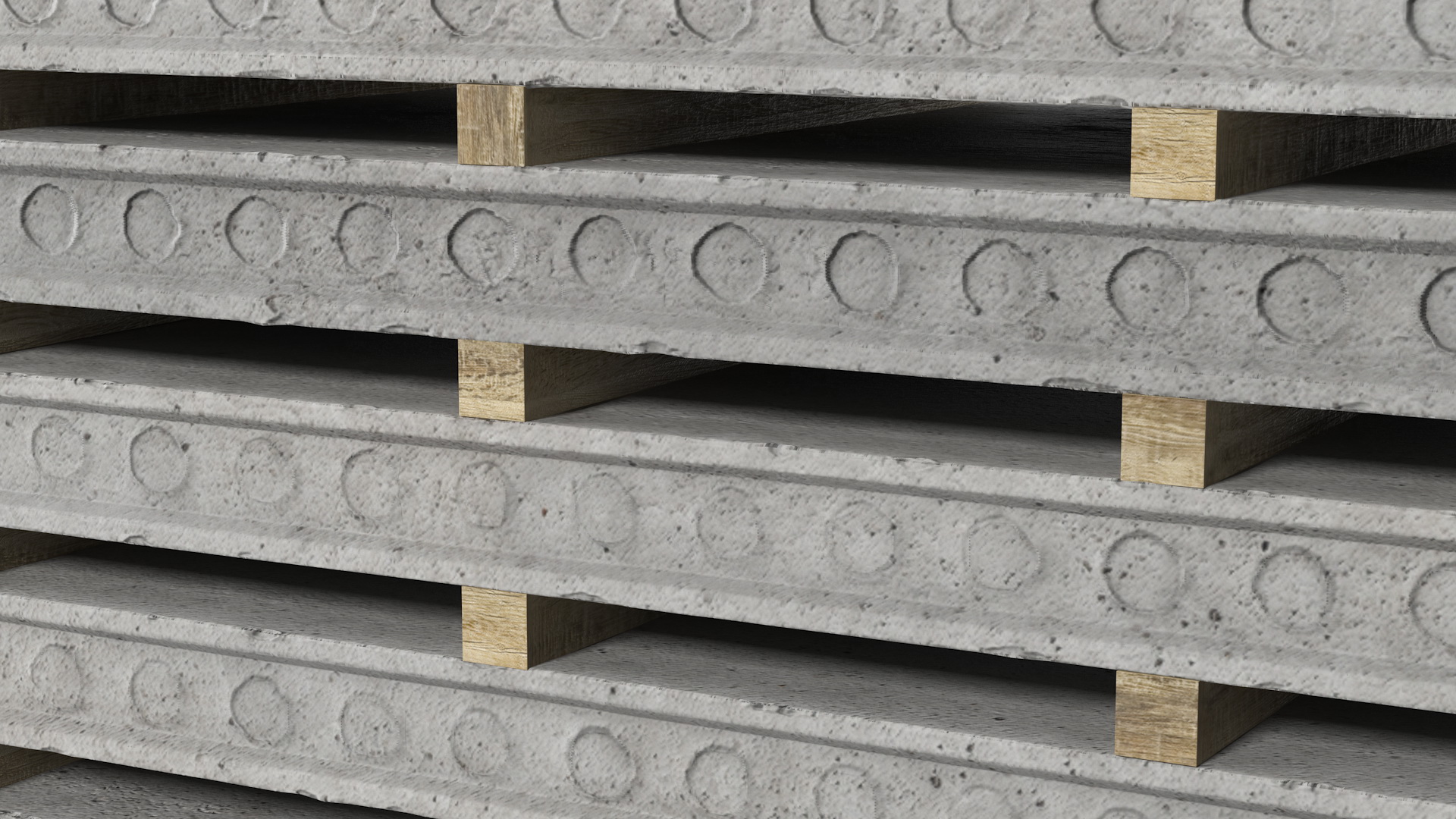 3D model Hollow Core Concrete Slab