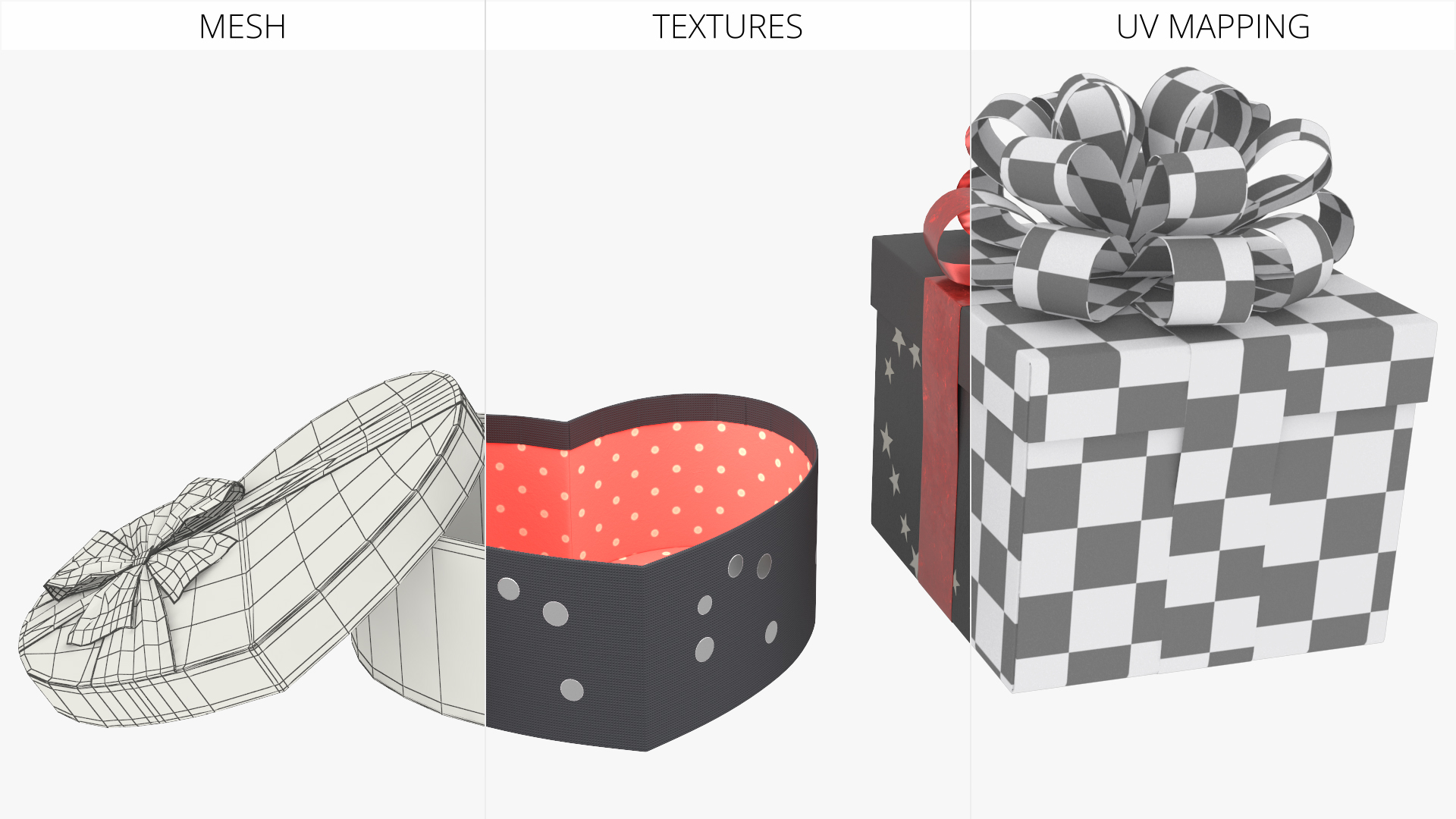 Ribbon Wrapped Gift Box Set Black Red, view 9